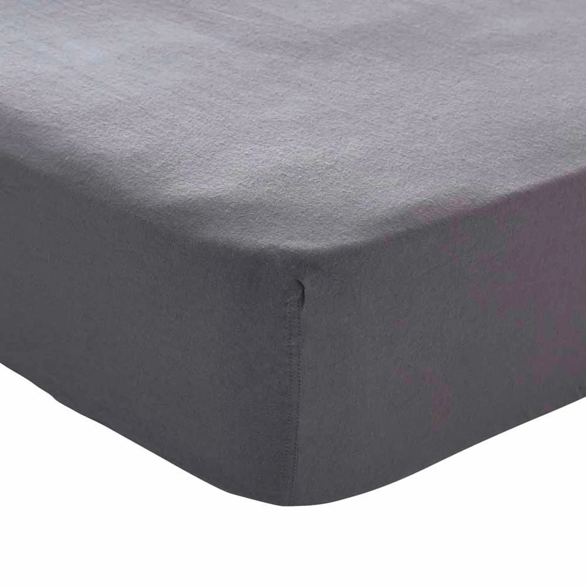 Wilko King Charcoal Brushed Cotton Fitted Bed Sheet