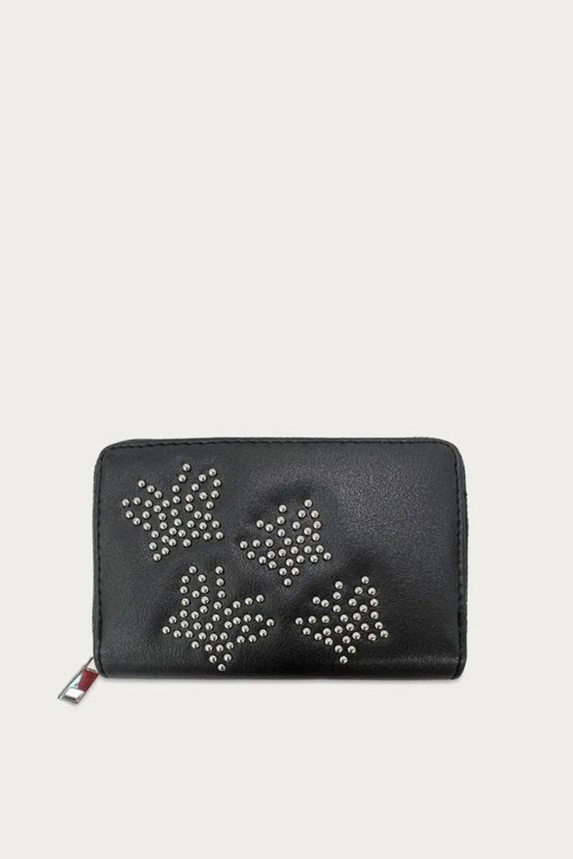 Black Butterfly Stud Detail Purse