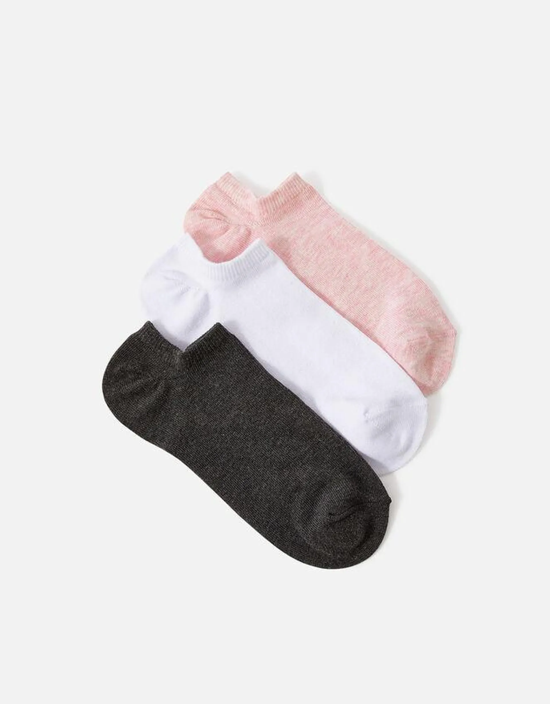 Supersoft Cotton Ankle Socks Set of Three Multi