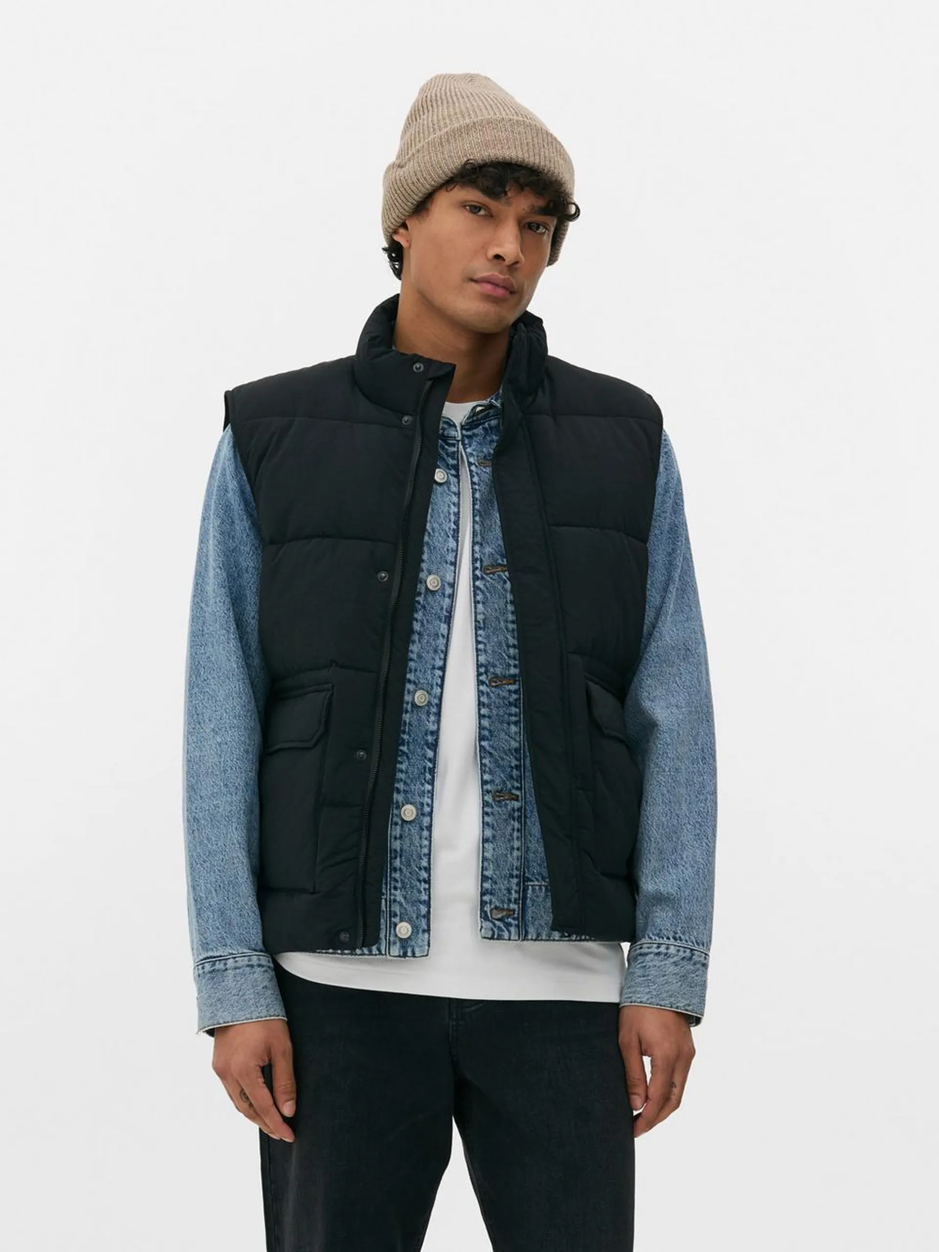 Zip-Up Padded Gilet