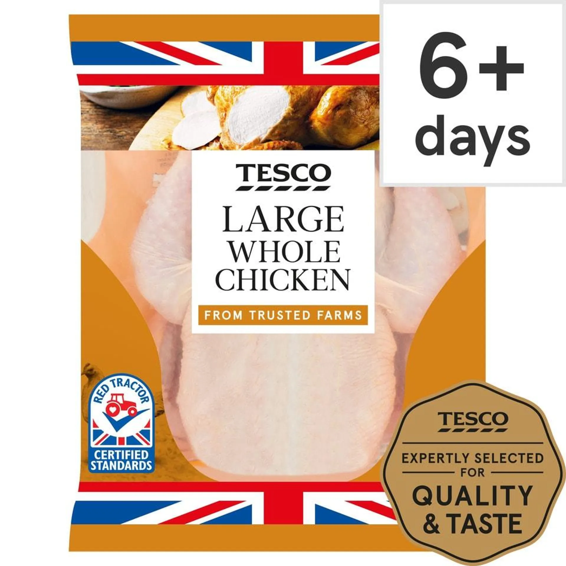 Tesco British Large Whole Chicken 1.5Kg - 1.9Kg