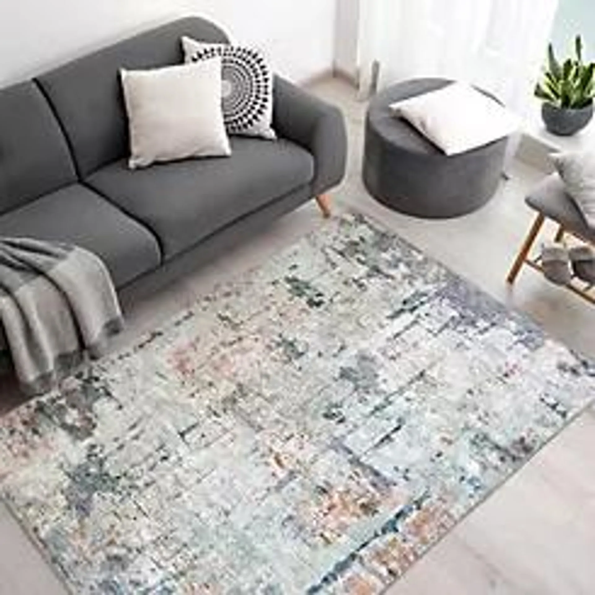 The Homemaker Rugs Collection The Homemaker Rugs Collection Opal Abstract Printed Recycled Rug