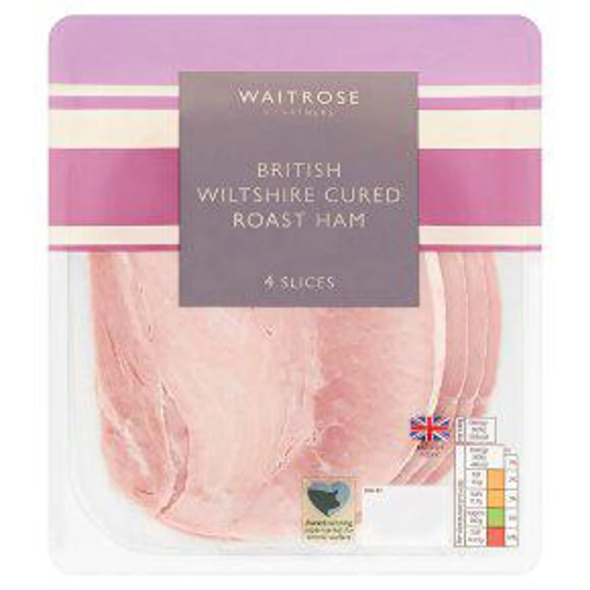 Waitrose British Wiltshire Cured Ham 4 Slices