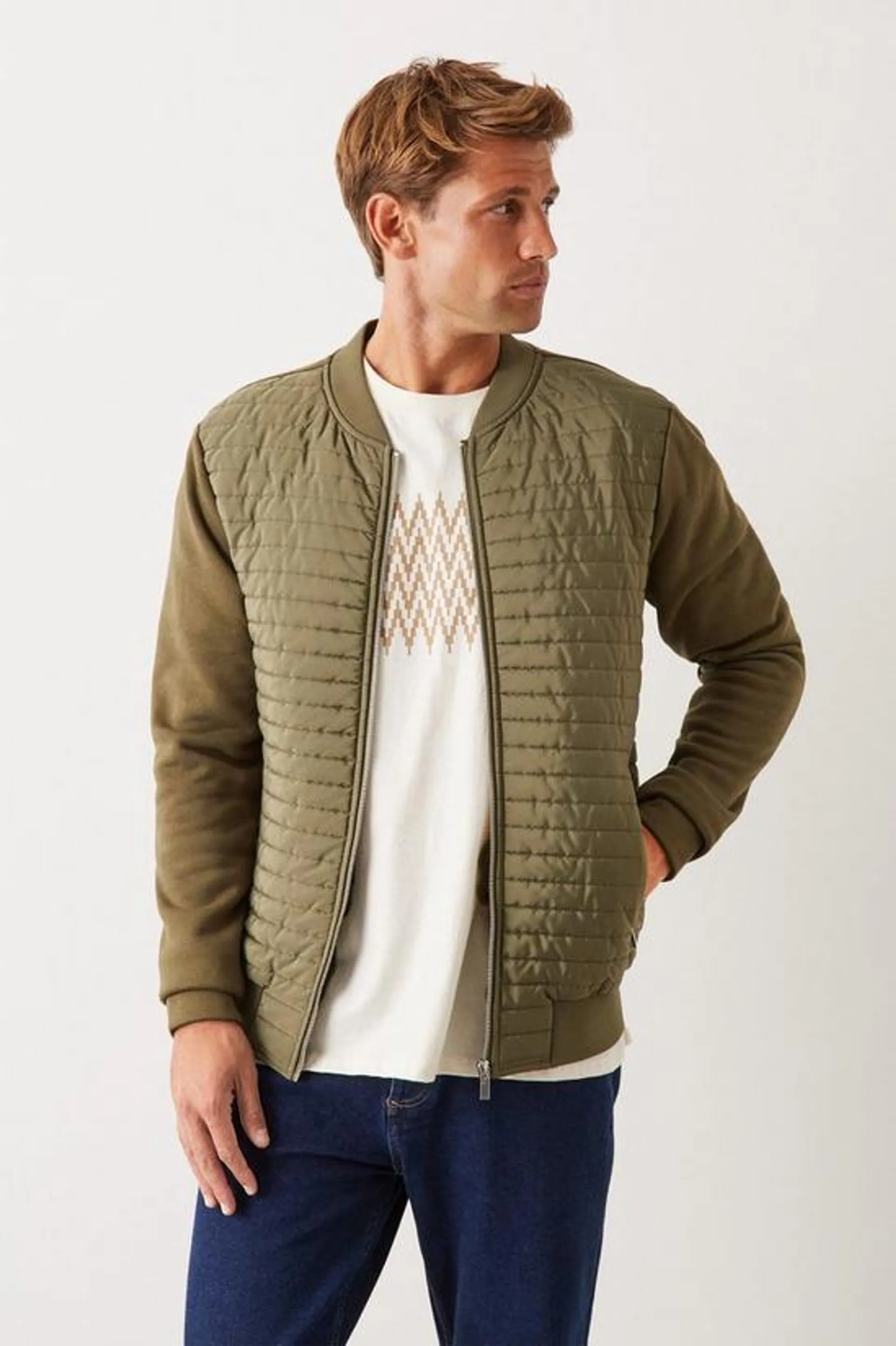 Hybrid Bomber Jacket