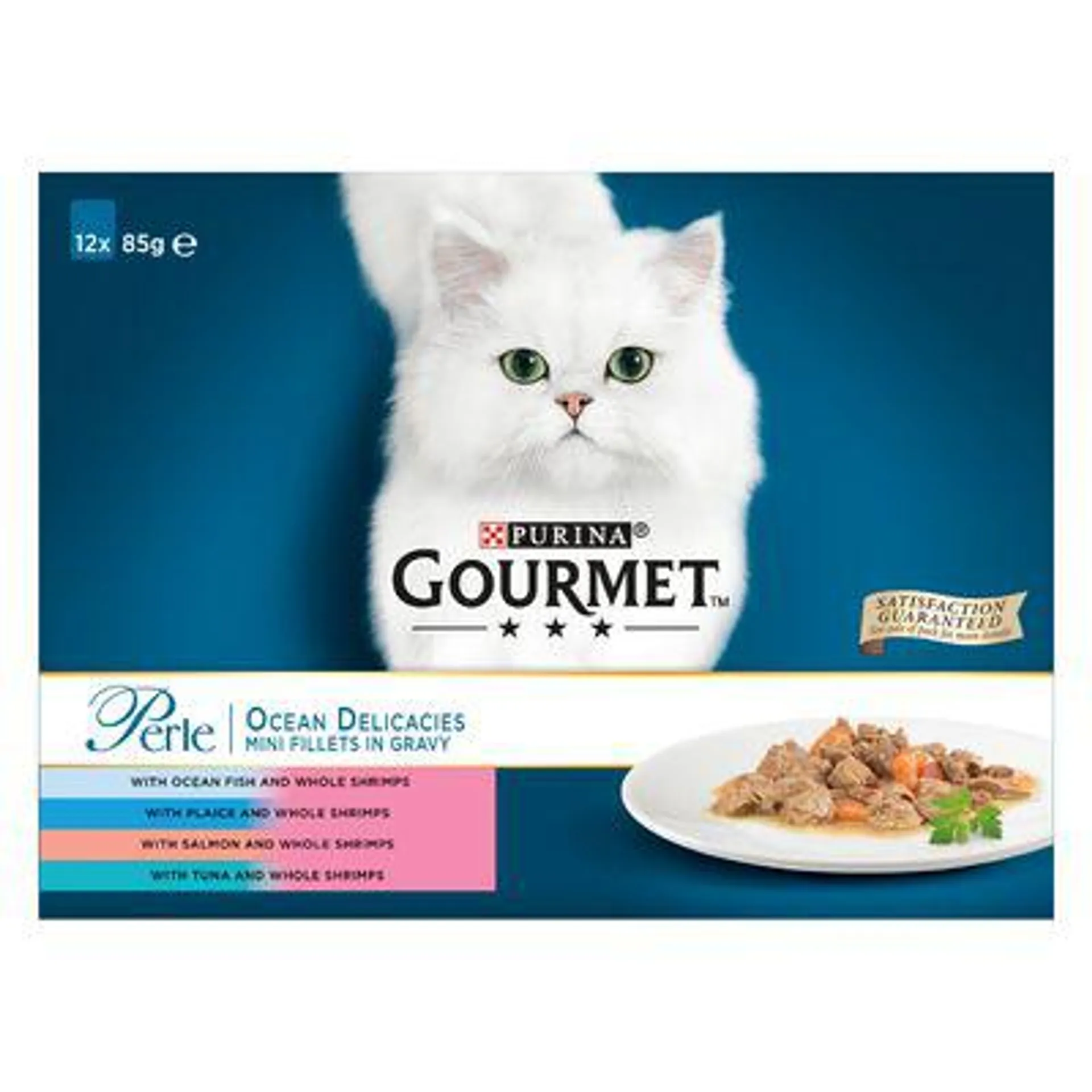 4 x Gourmet Perle Wet Cat Food - 3 + 1 Free! *