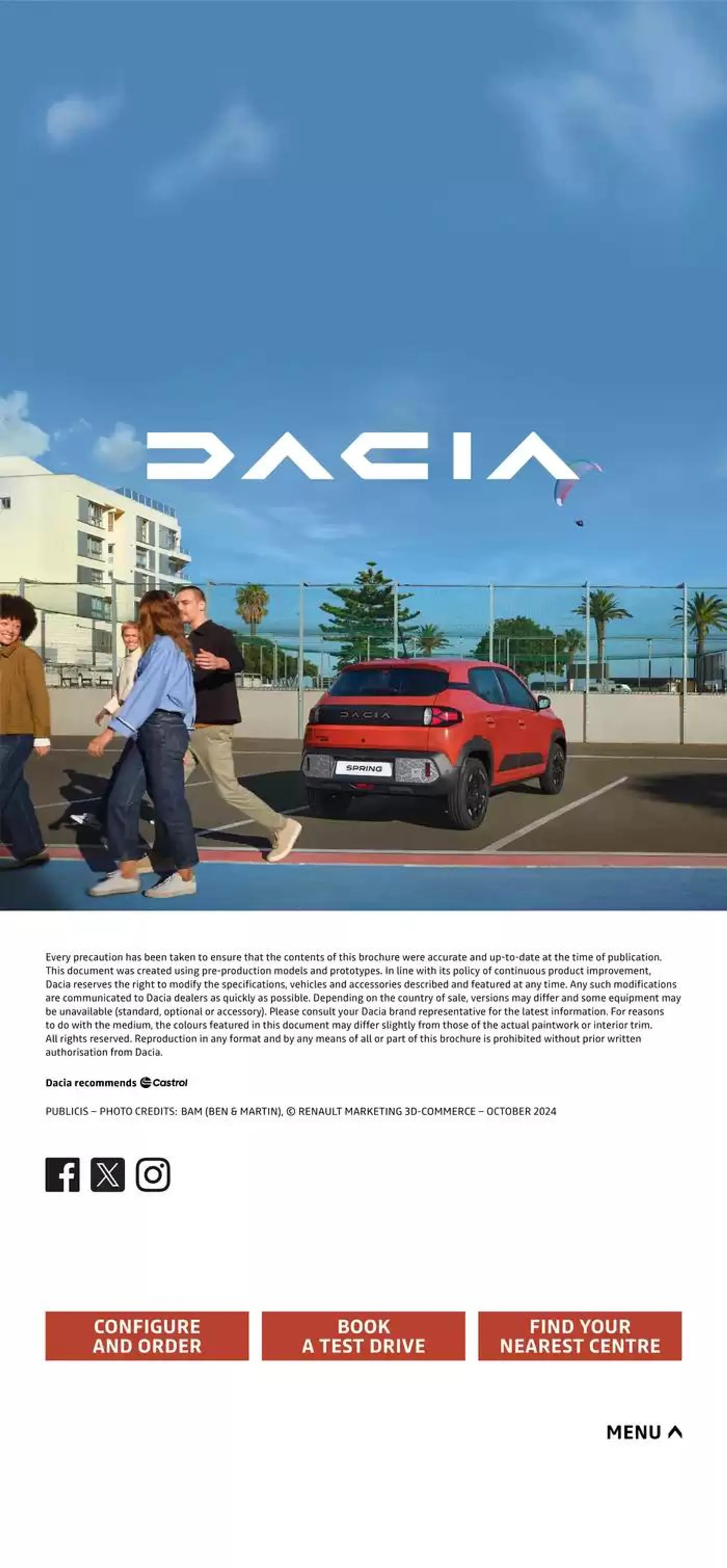 Dacia Spring 100% Electric from 8 October to 31 May 2025 - Catalogue Page 22