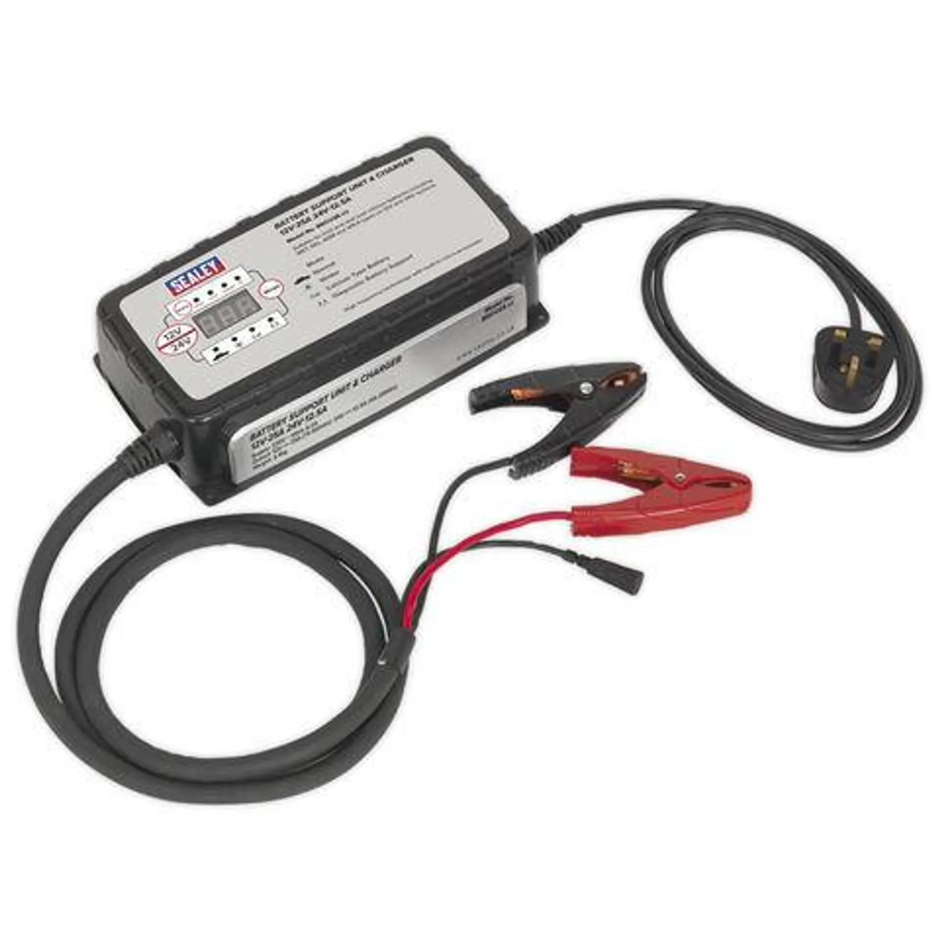 Sealey BSCU25 Battery Support Unit & Charger 12V-25A/24V-12.5A