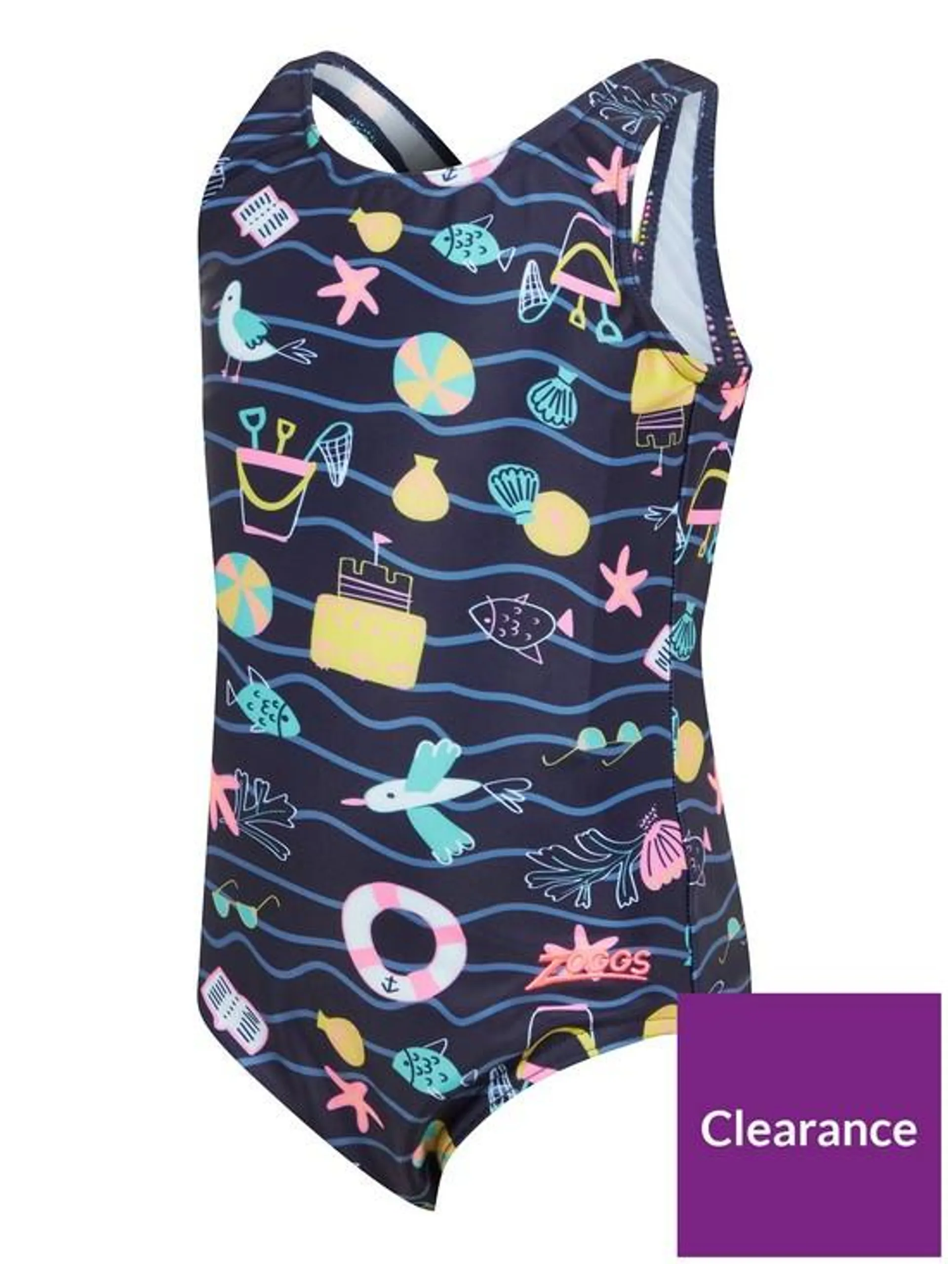 Toddler Girls Scoopback Swimsuit - Multi