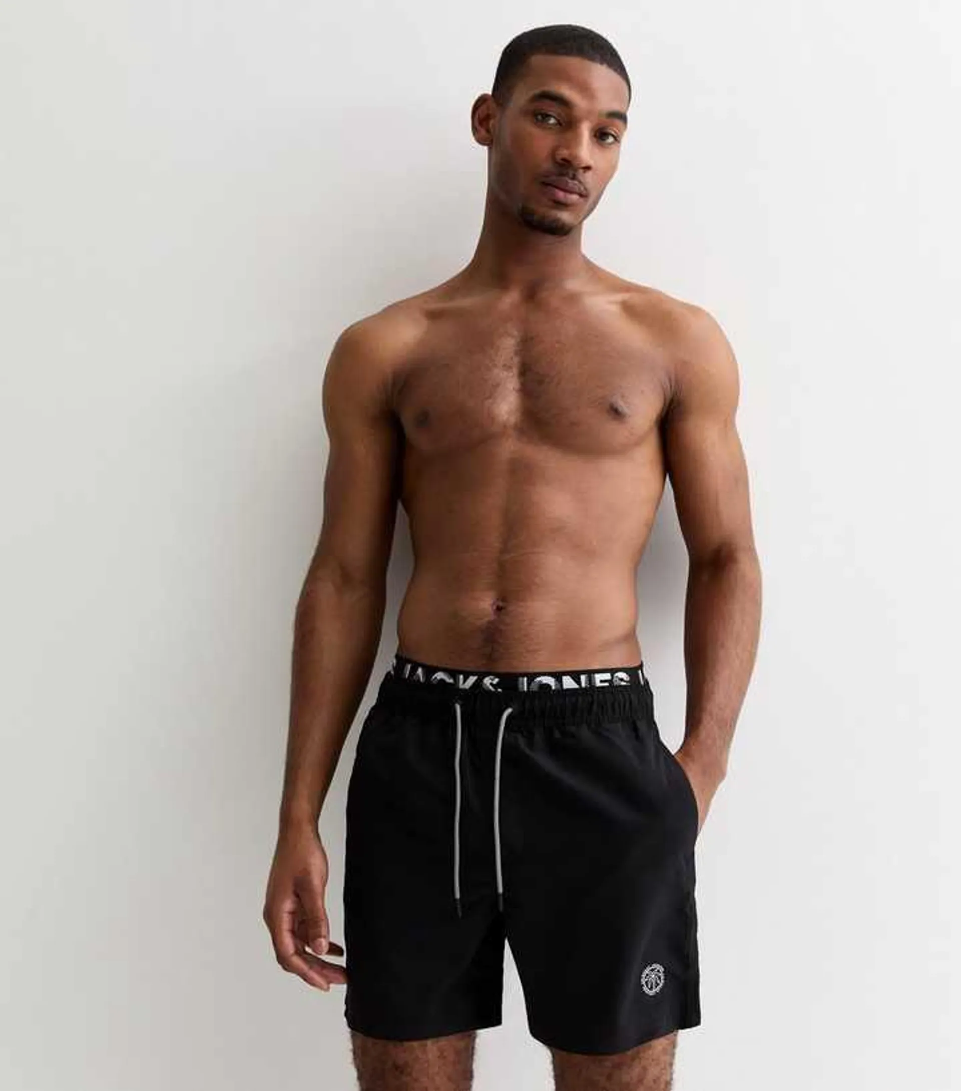 Jack & Jones Black Swim Shorts