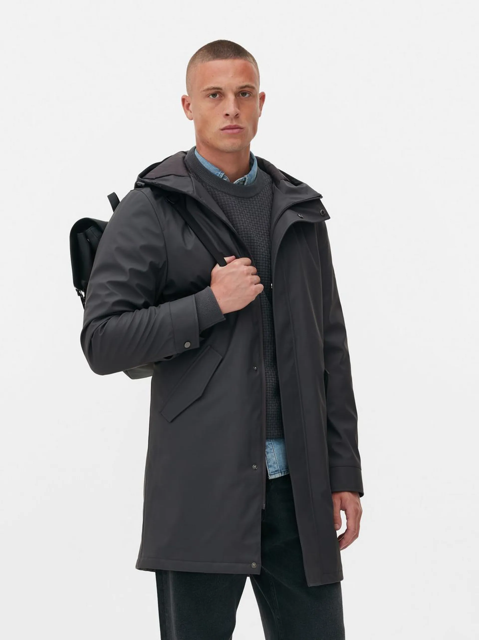 Hooded Rubberised Parka