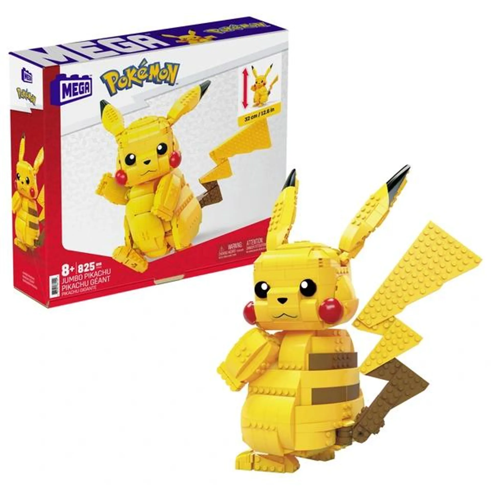 Mega Construx - Pokémon Pikachu Géant 825 Pièces