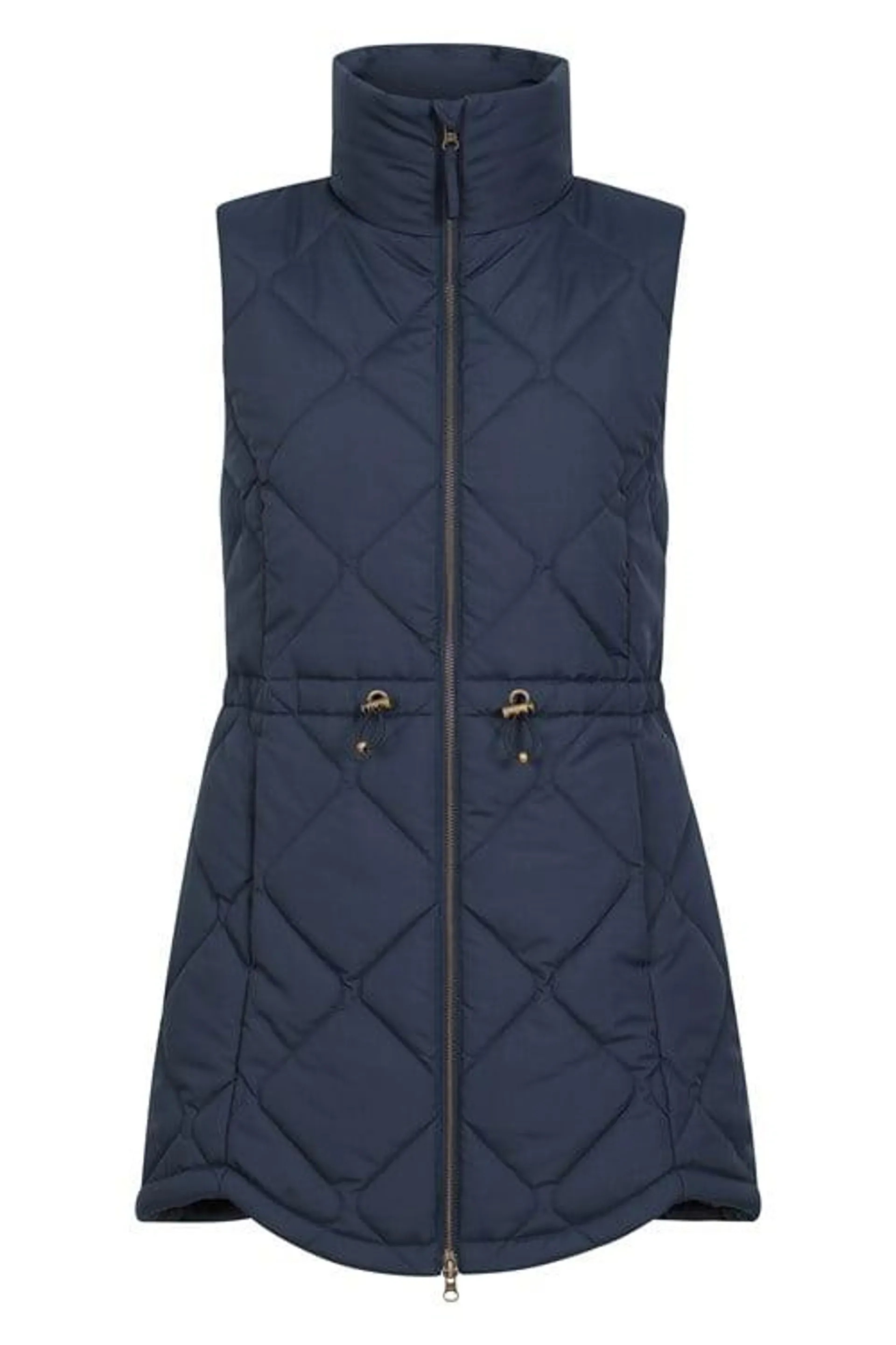 Rye Womens Long Quilted Gilet