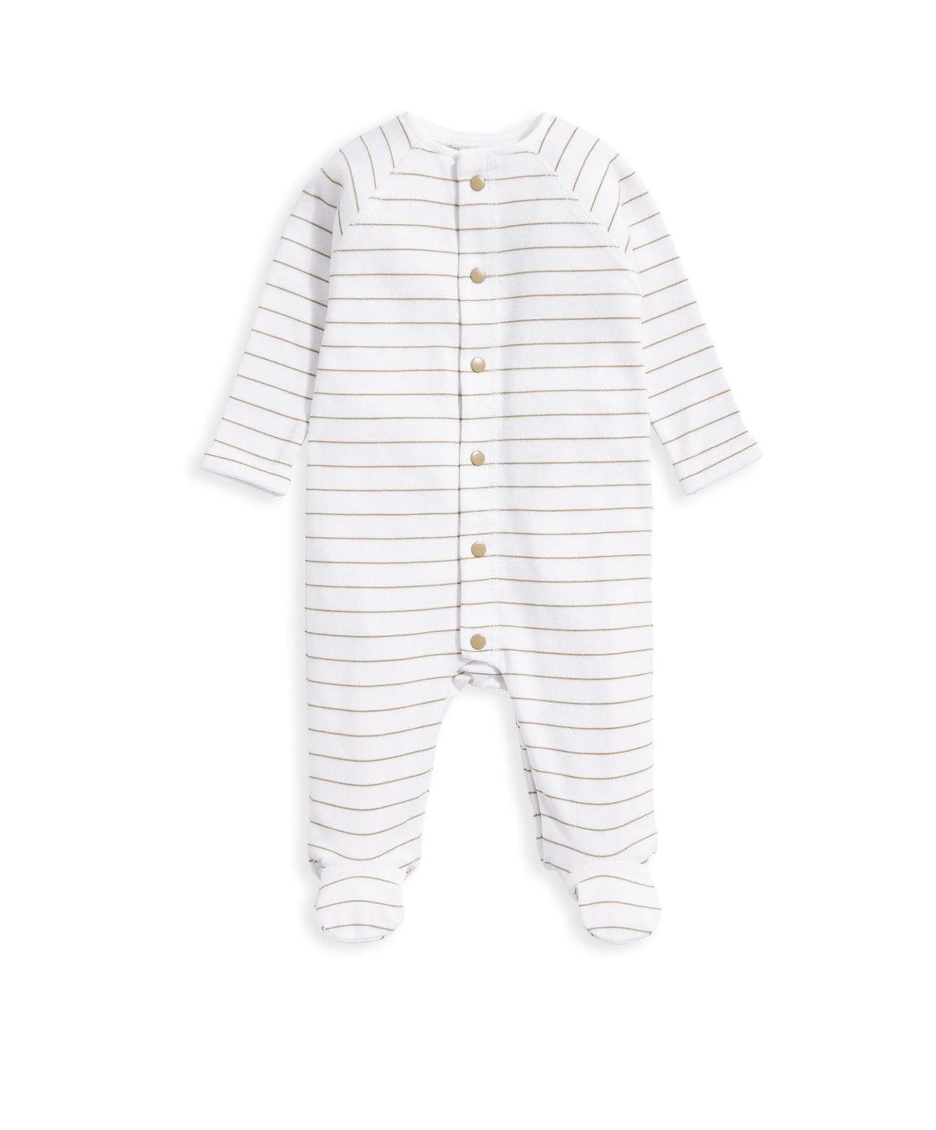 Stripe Sleepsuit - Toffee