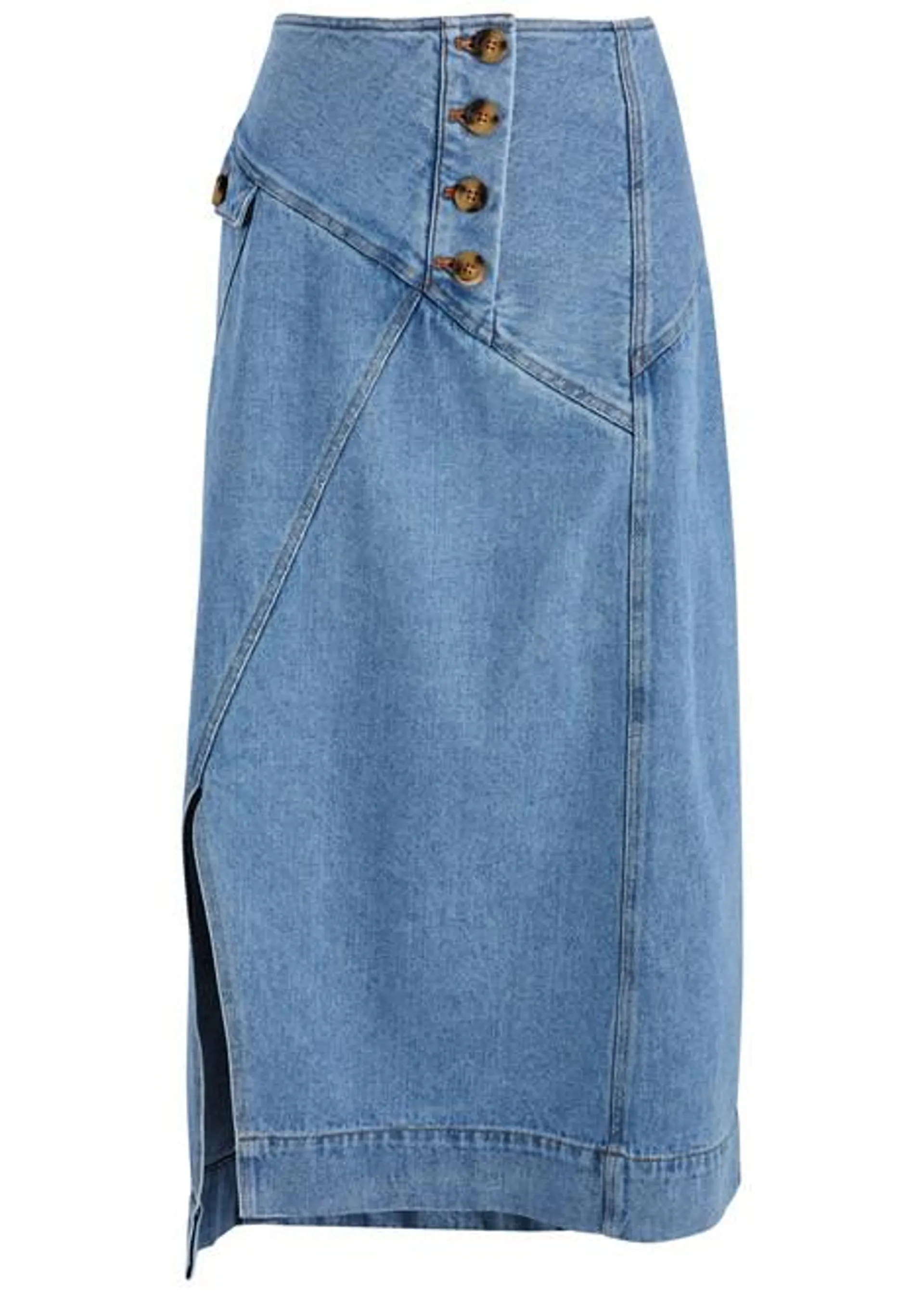 Astrid denim midi skirt