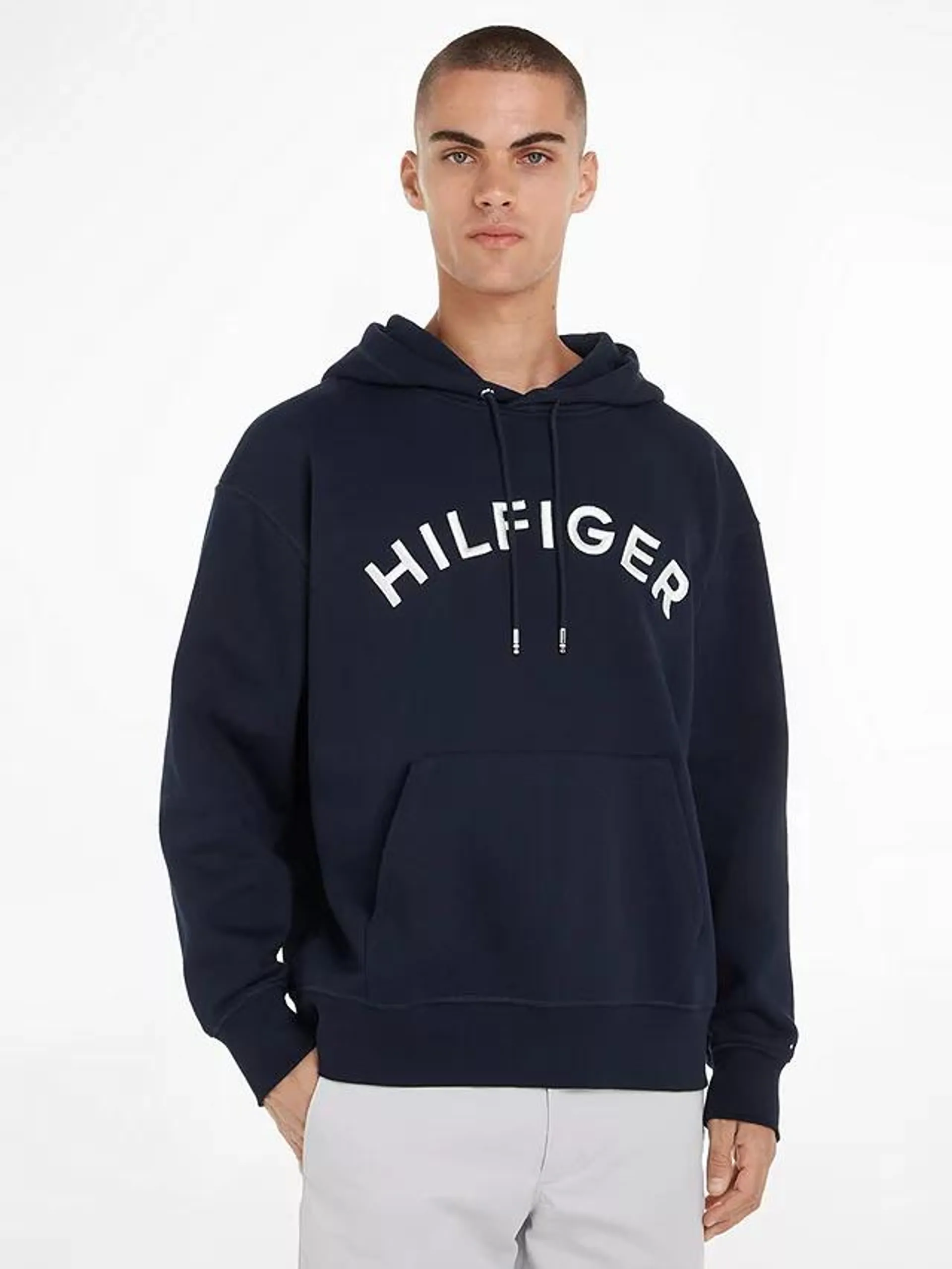 Tommy Hilfiger Arched Logo Hoodie, Desert Sky