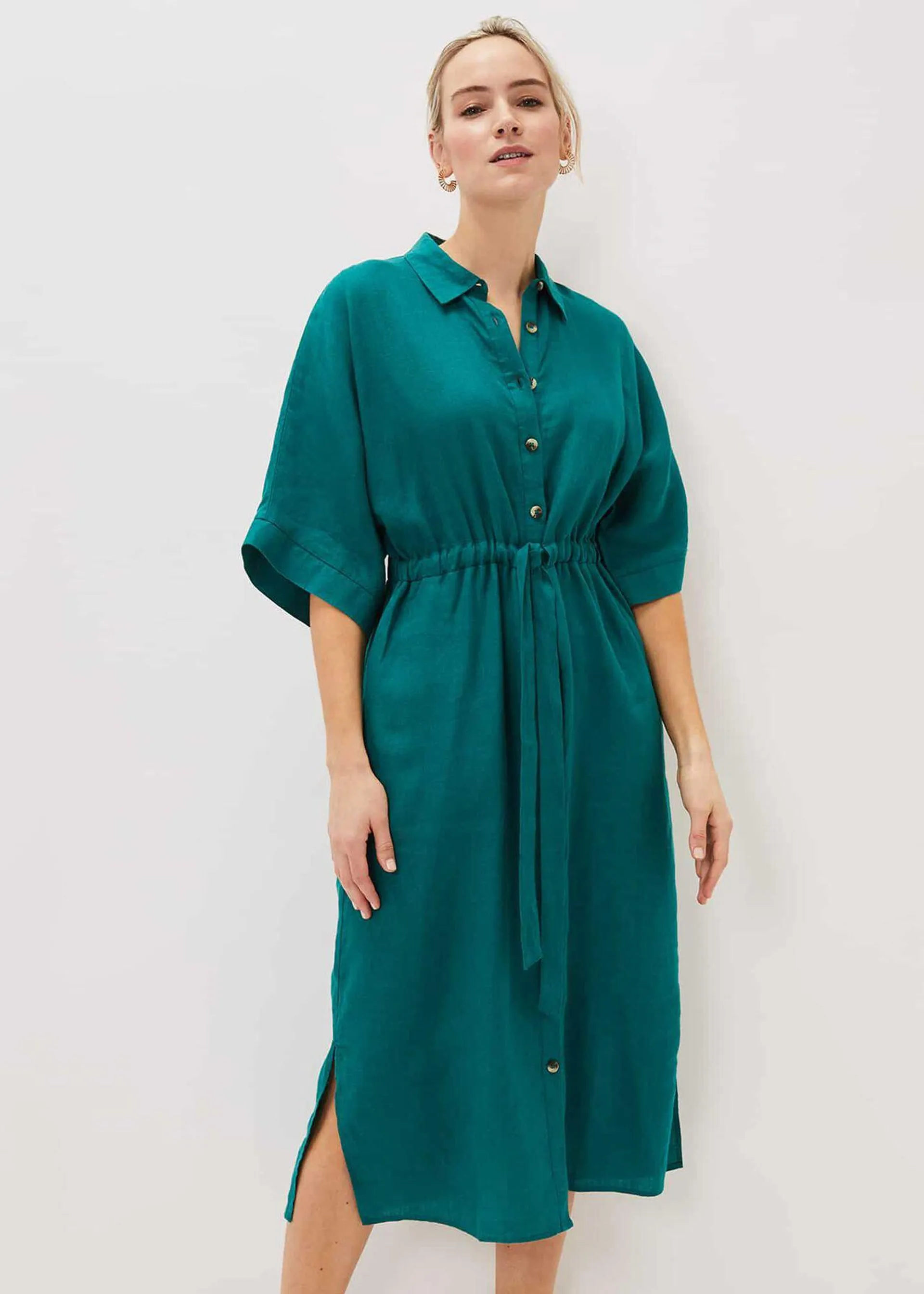 Marlene Tie Shirt Dress