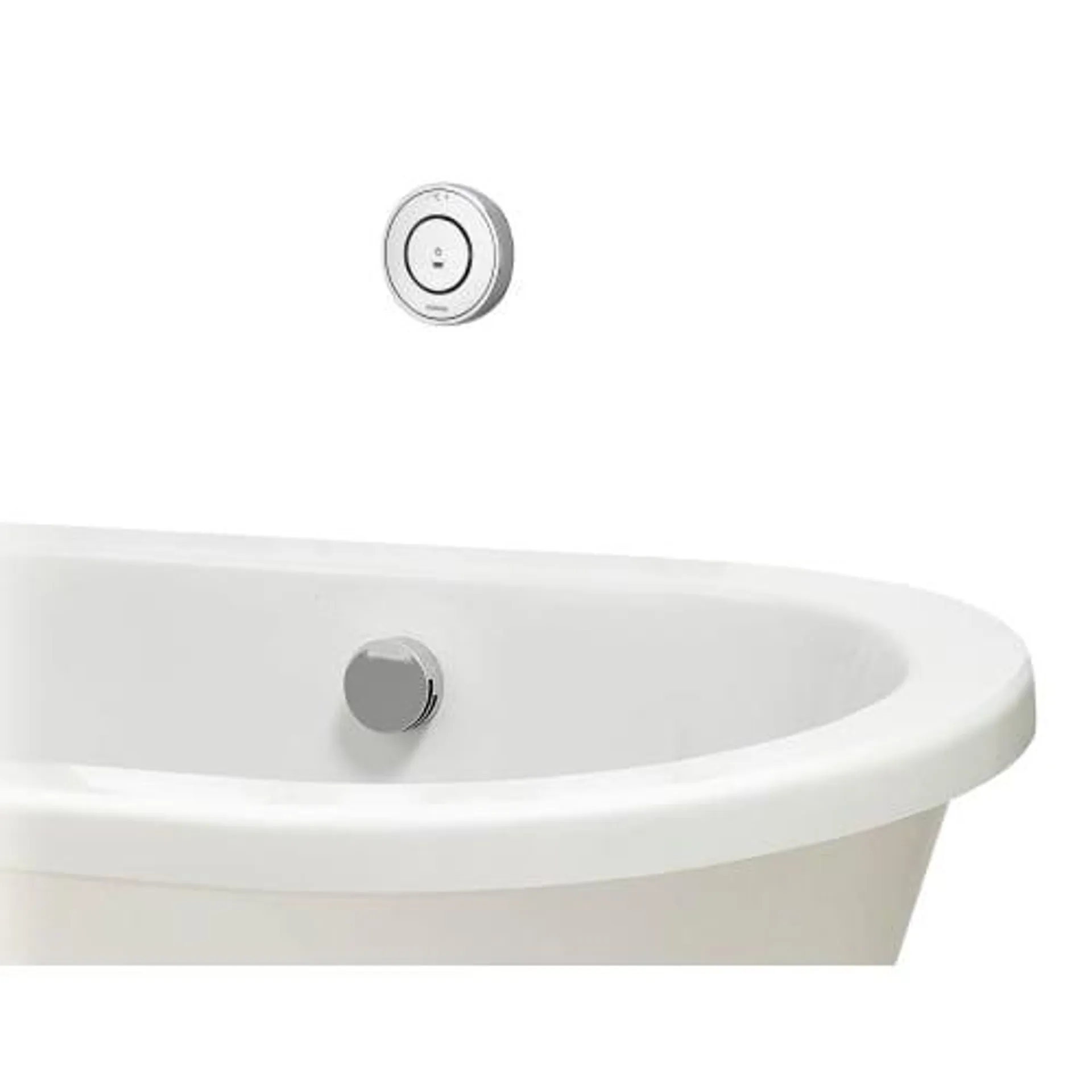 Aqualisa Unity Q Gravity Pumped Smart Bath Mixer with Overflow Filler