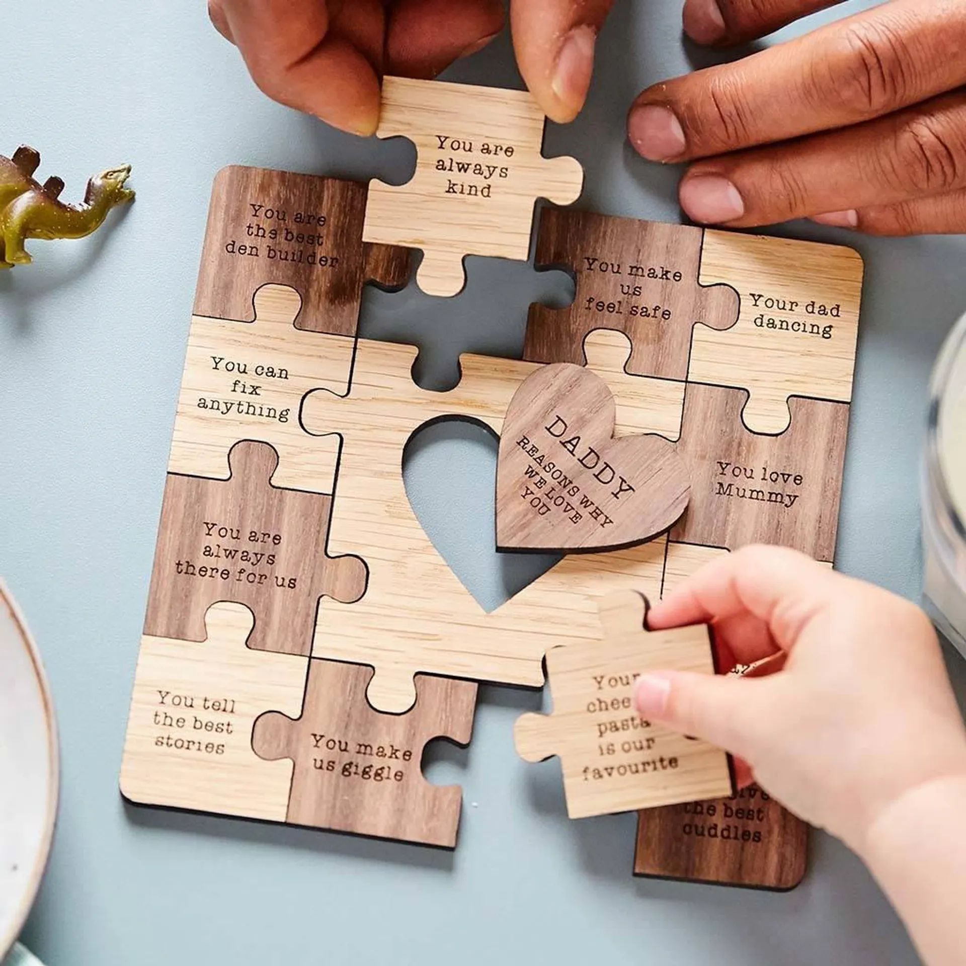 Personalised Reasons I Love You Wooden Jigsaw Puzzle