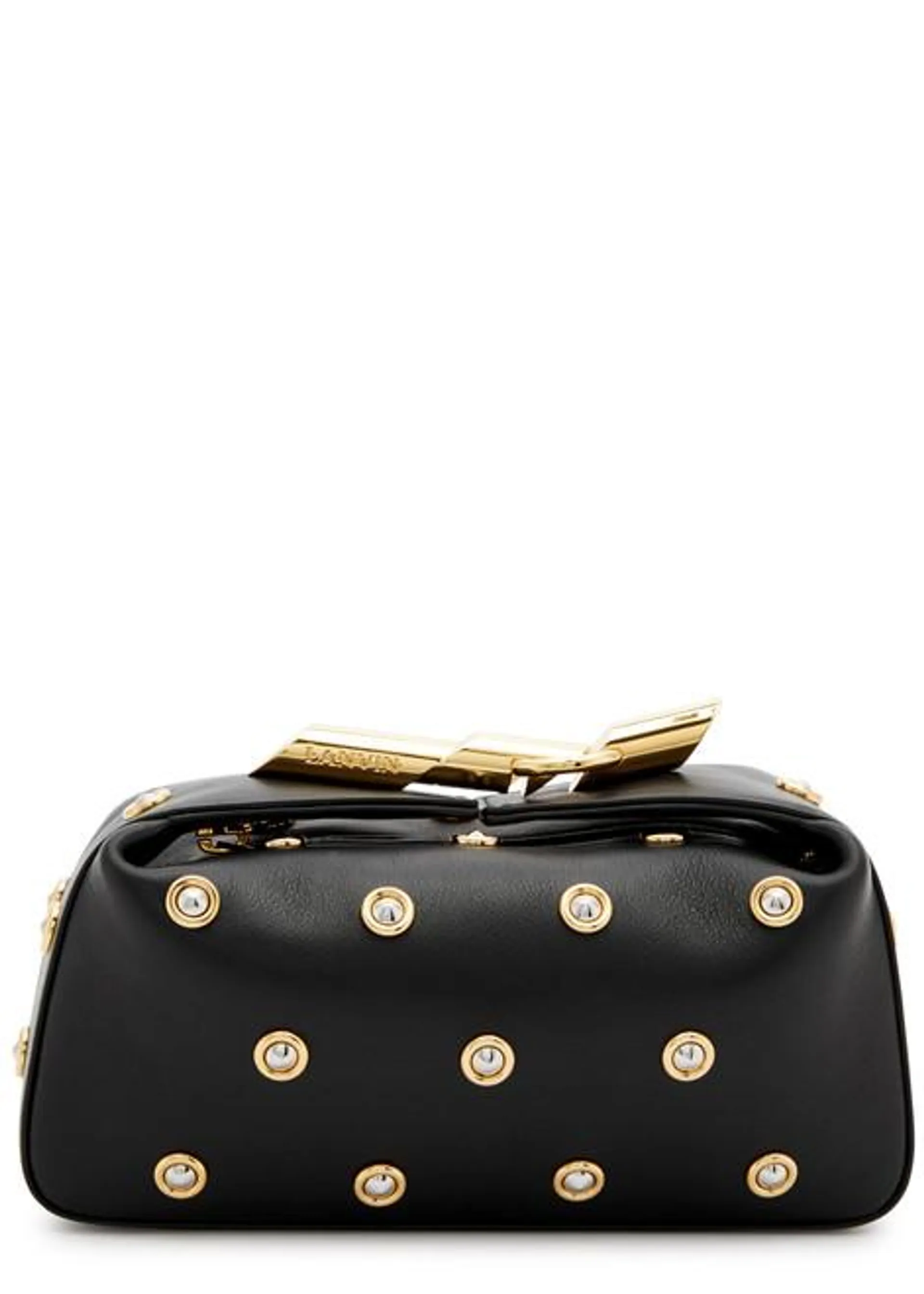 Haute Sequence embellished leather clutch