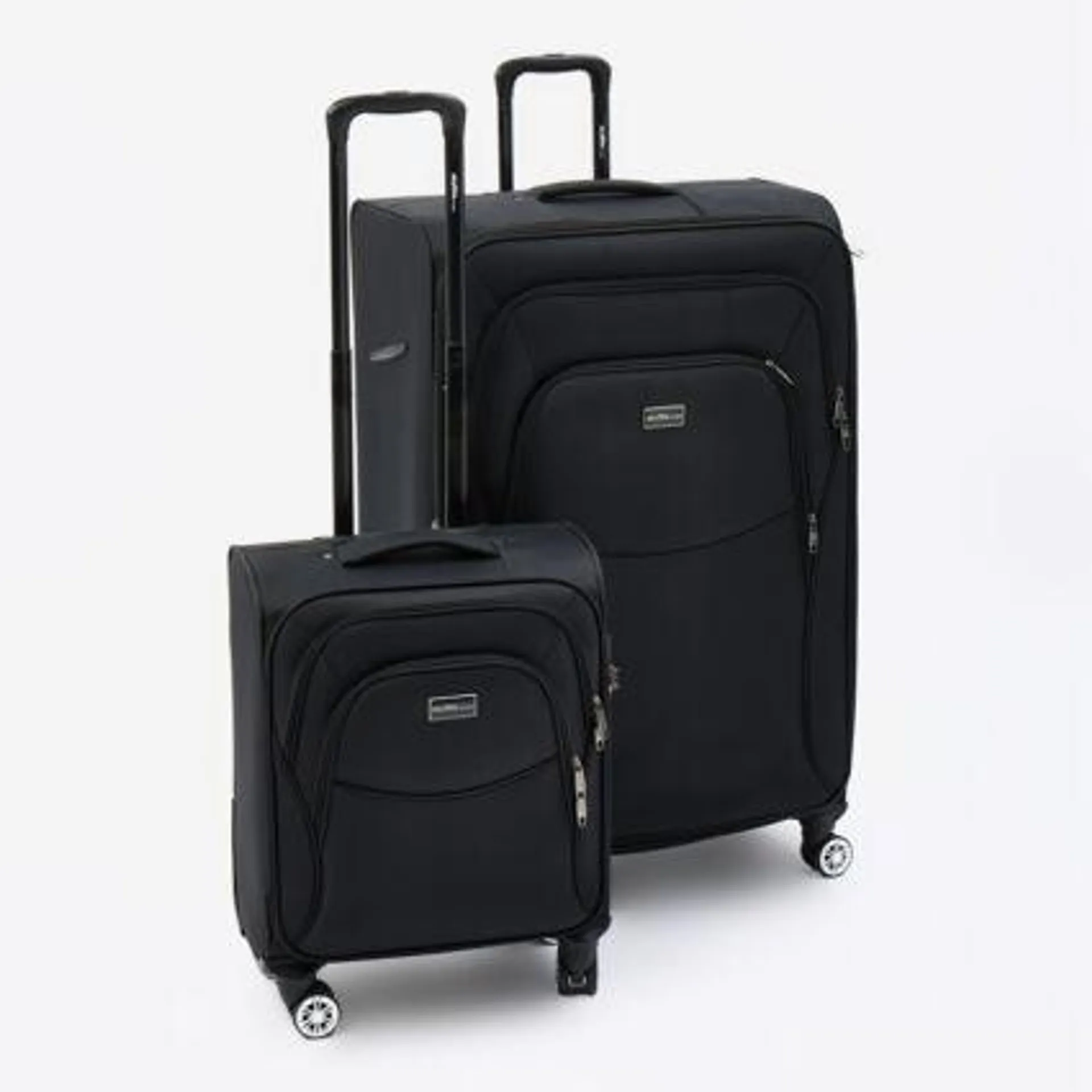 Black Continental Softshell Suitcases