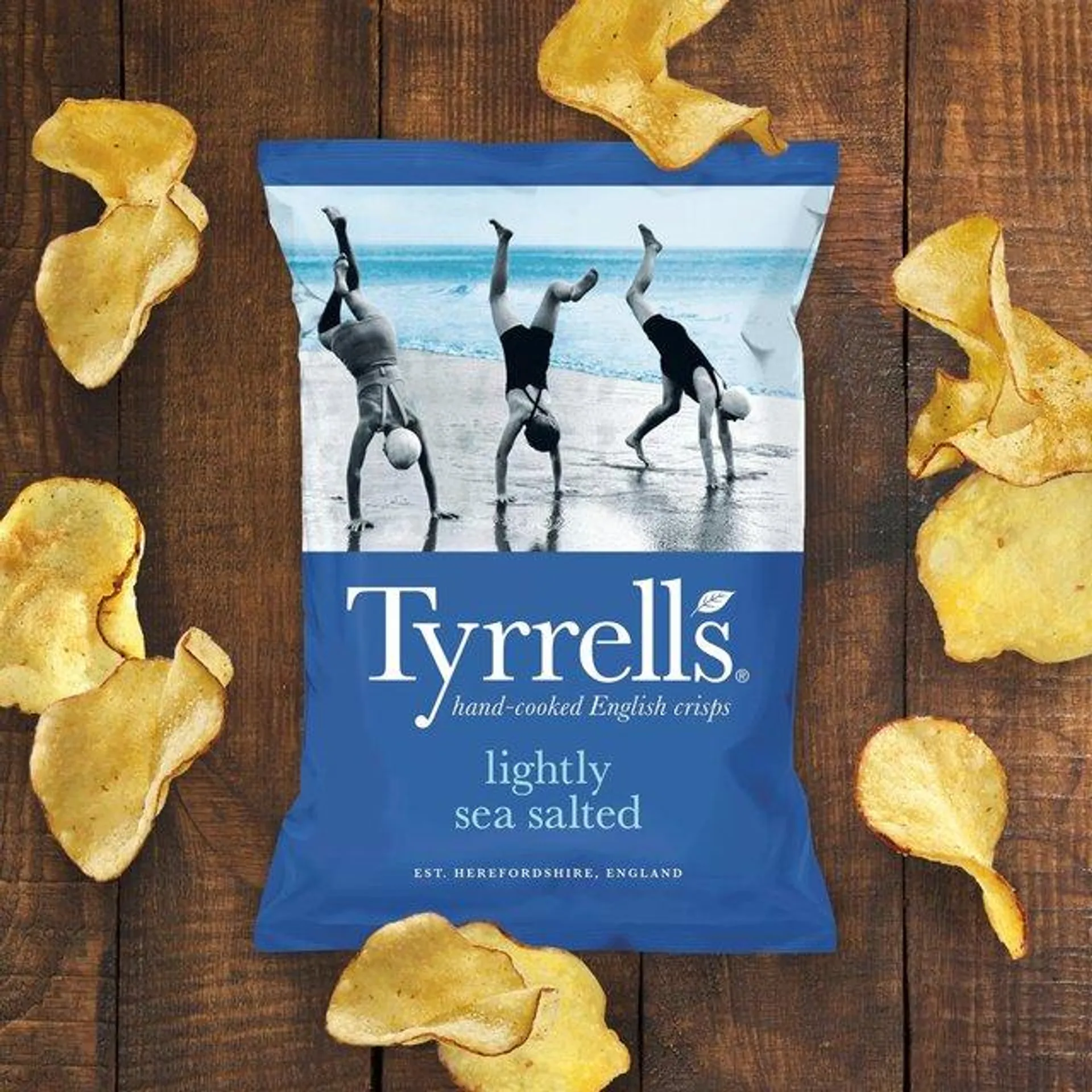 Tyrrells Lightly Sea Salted Sharing Crisps