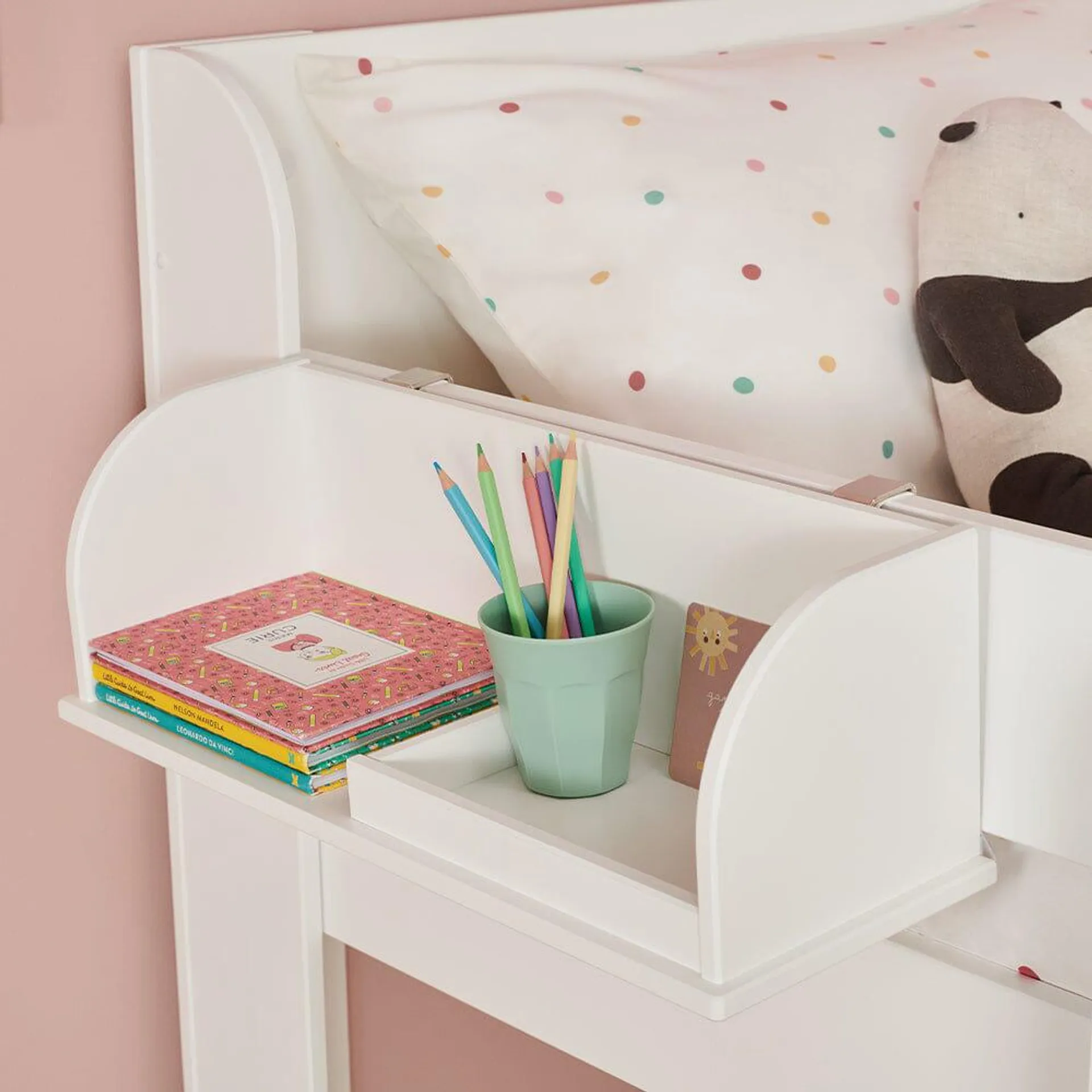 Paddington Clip-on Bedside Table, White