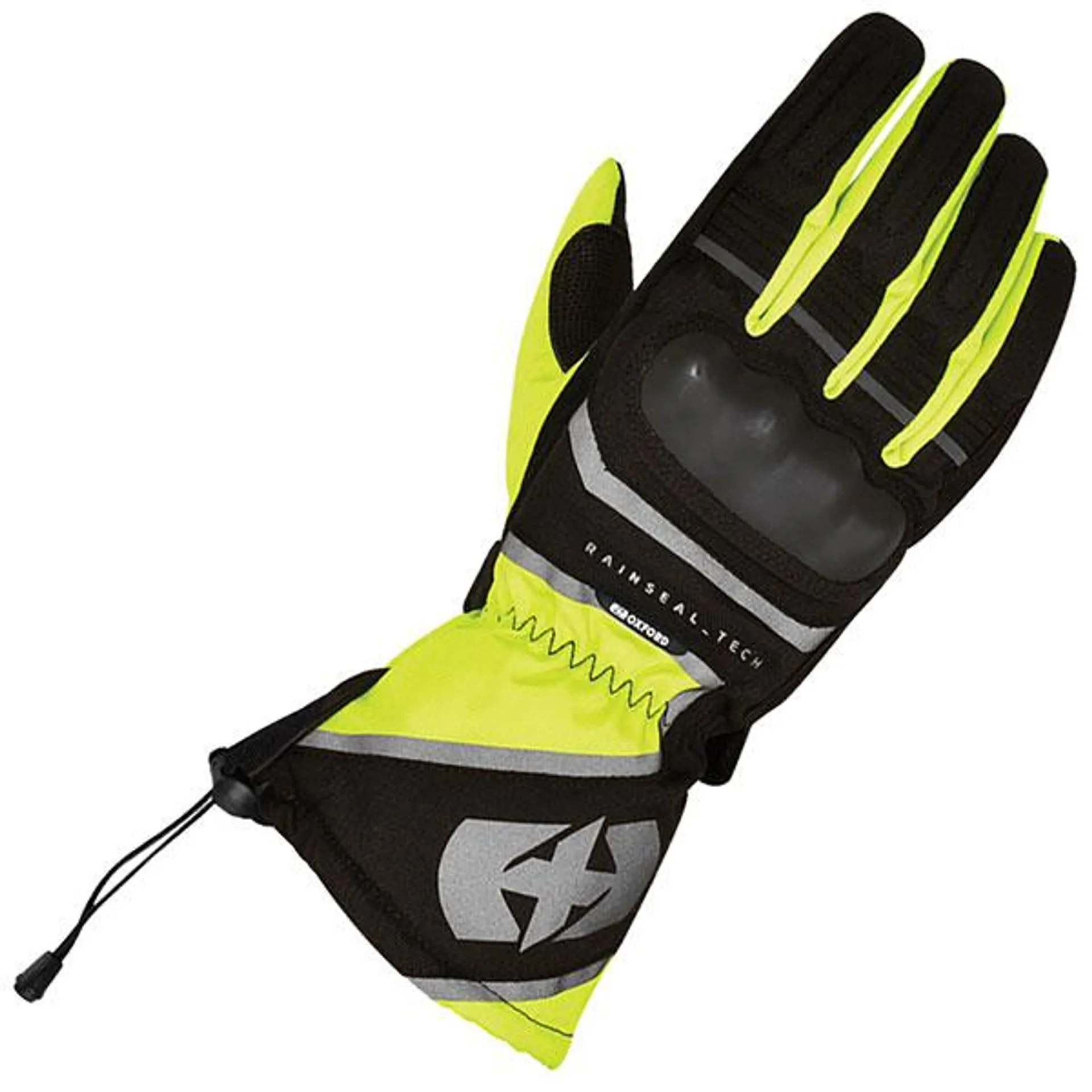 Oxford Montreal Textile Gloves - Black / Fluo