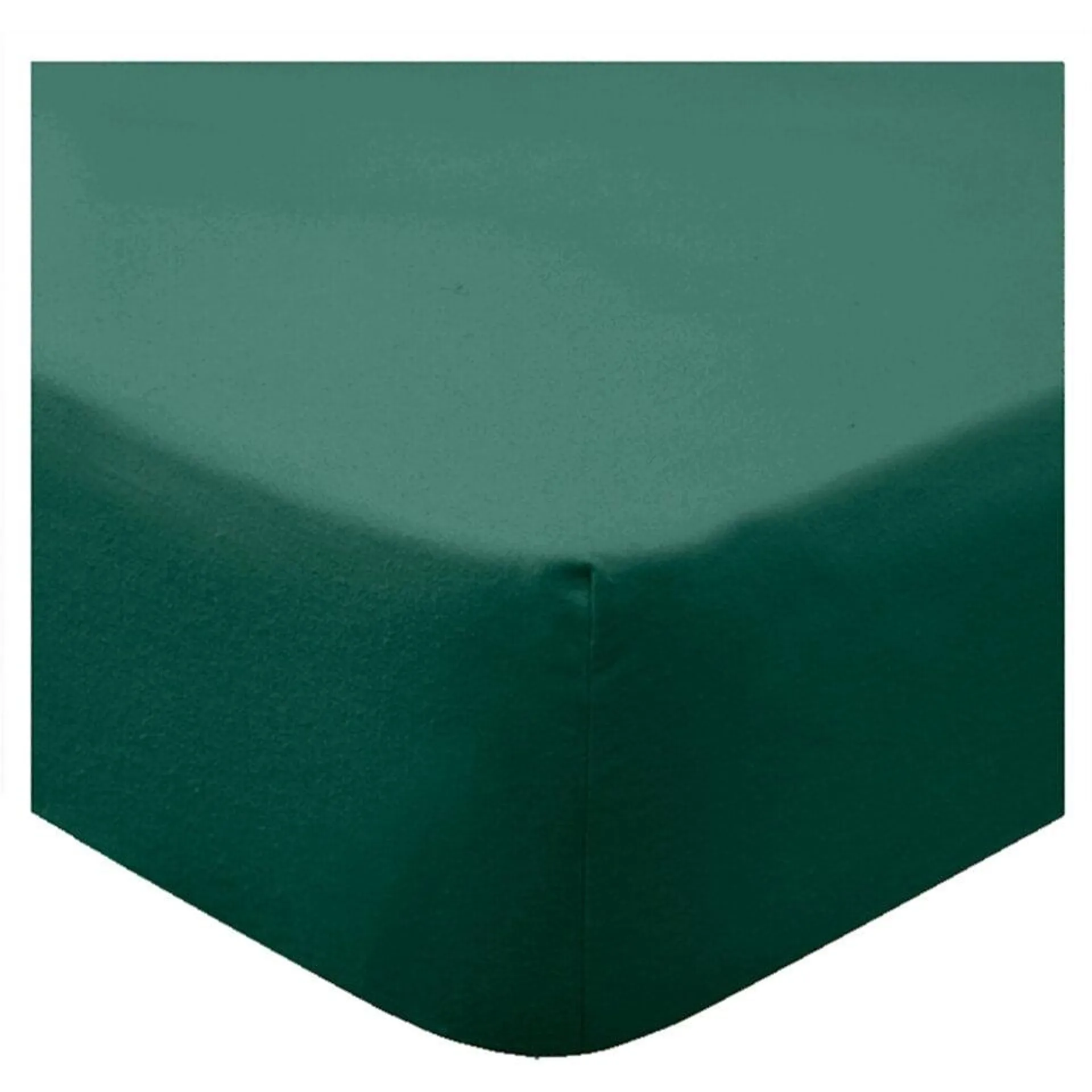 F&F Home Bedding 100% Cotton Forest Green Fitted Sheet Double