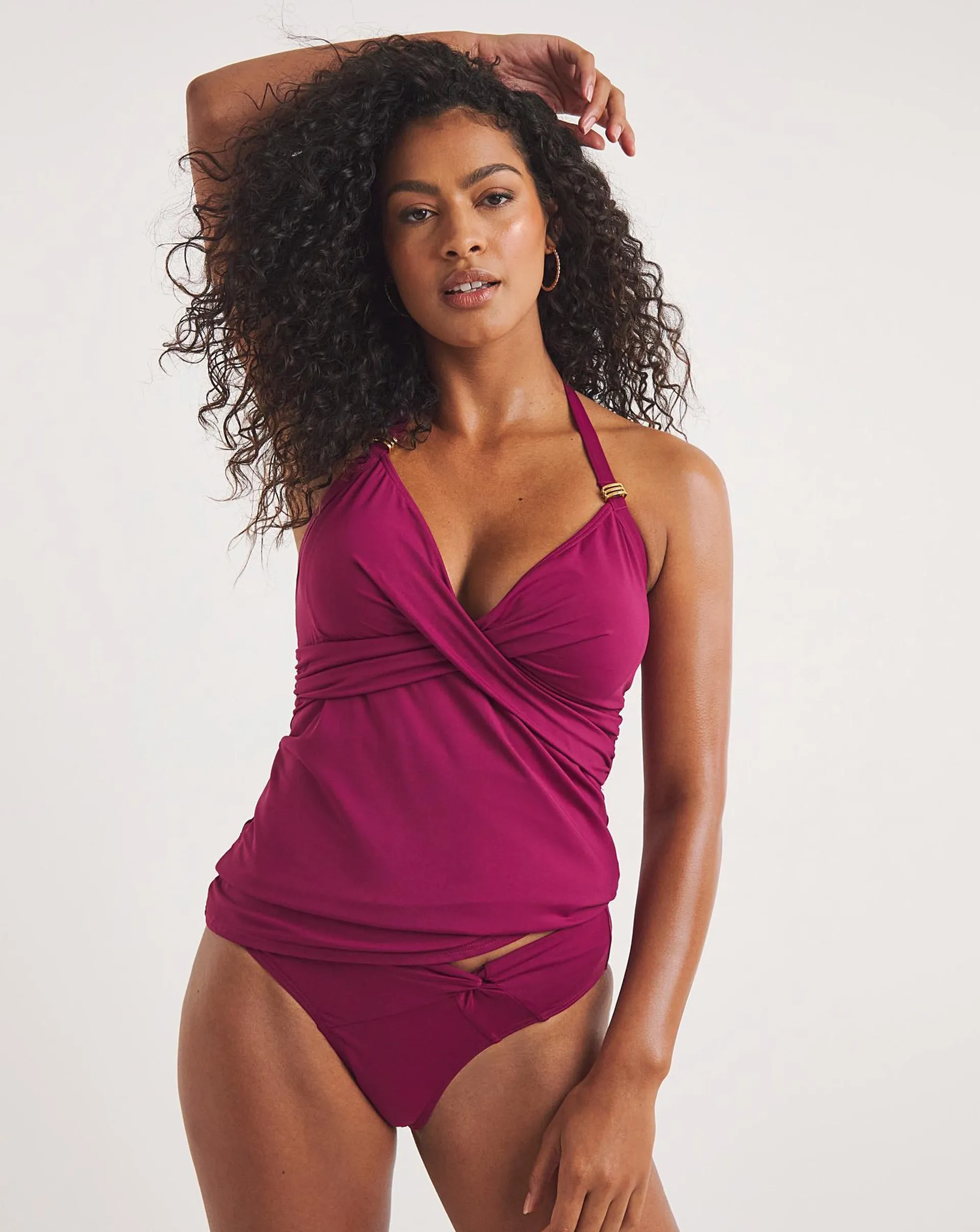 MAGISCULPT Twist Front Tankini Set