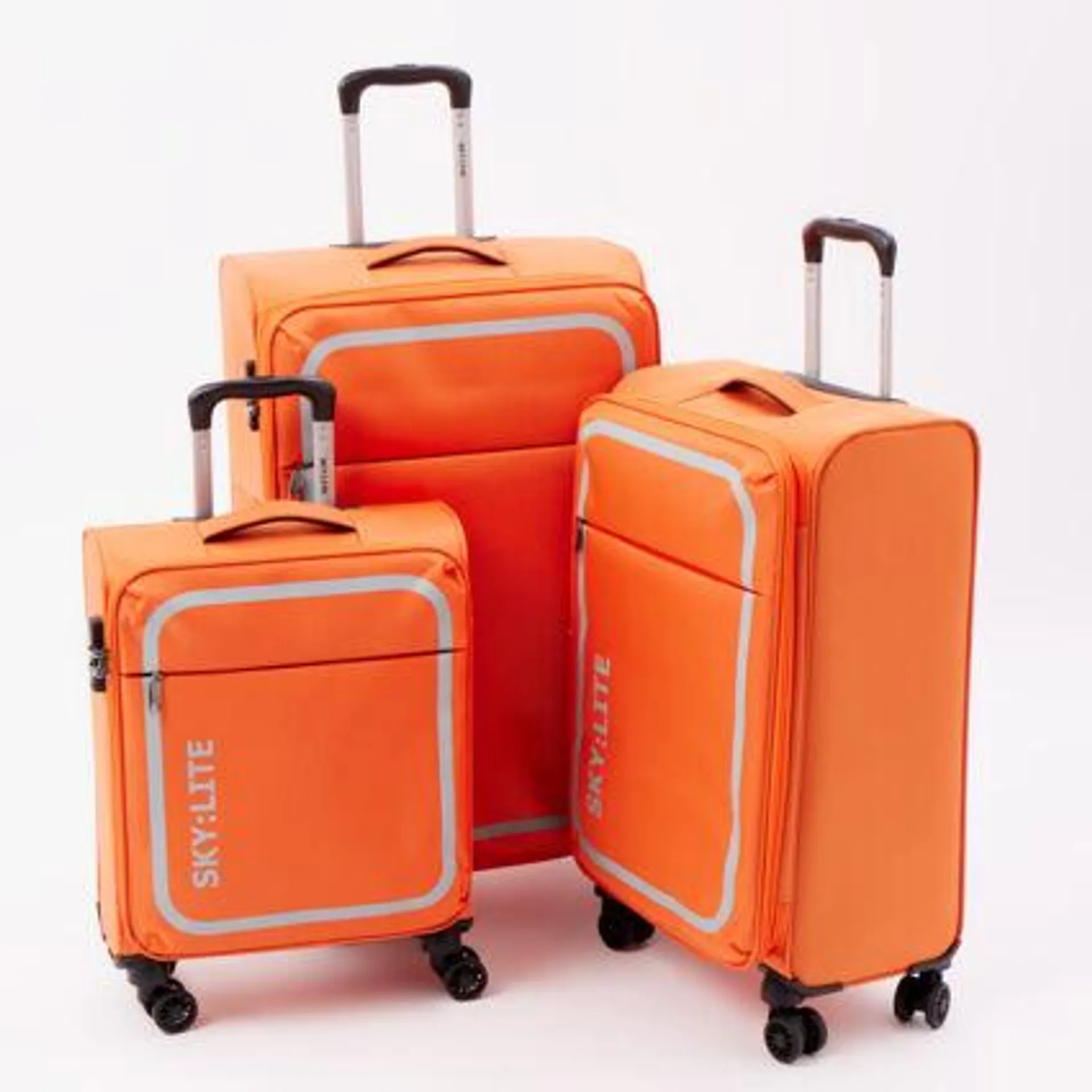 Orange Breeze Softshell Suitcases