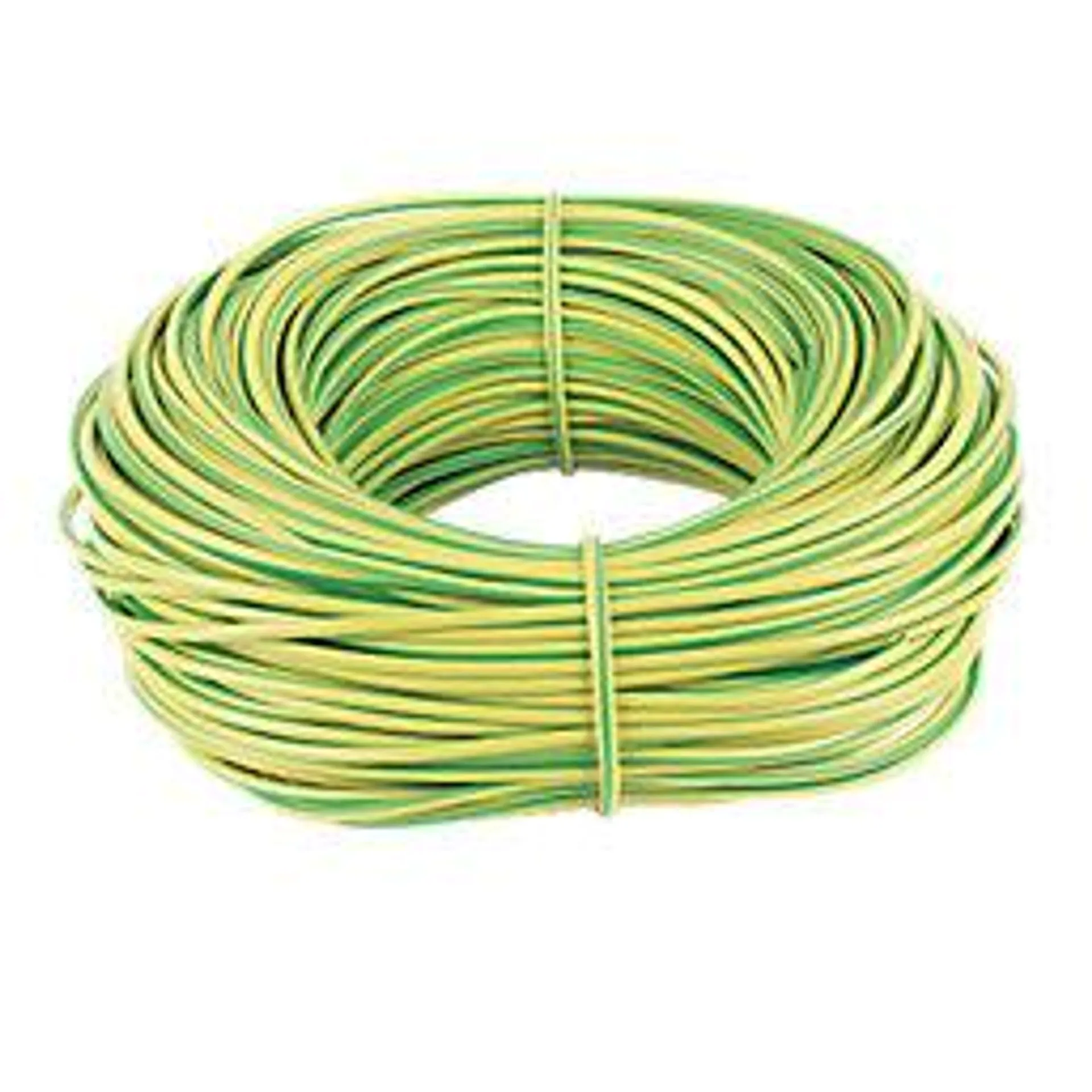 Essentials Green/Yellow Sleeving 4mm x 100m