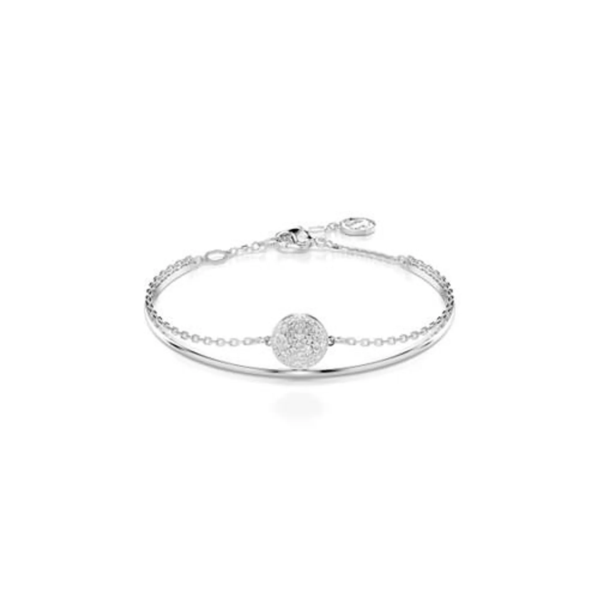 Meteora bangle white rose gold-tone plated