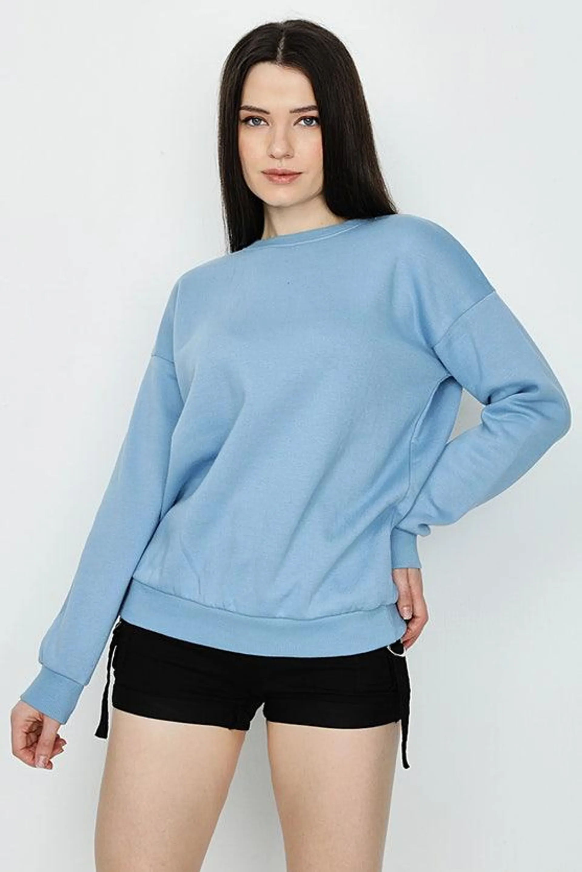 SLATE BLUE OVERSIZED SWEAT