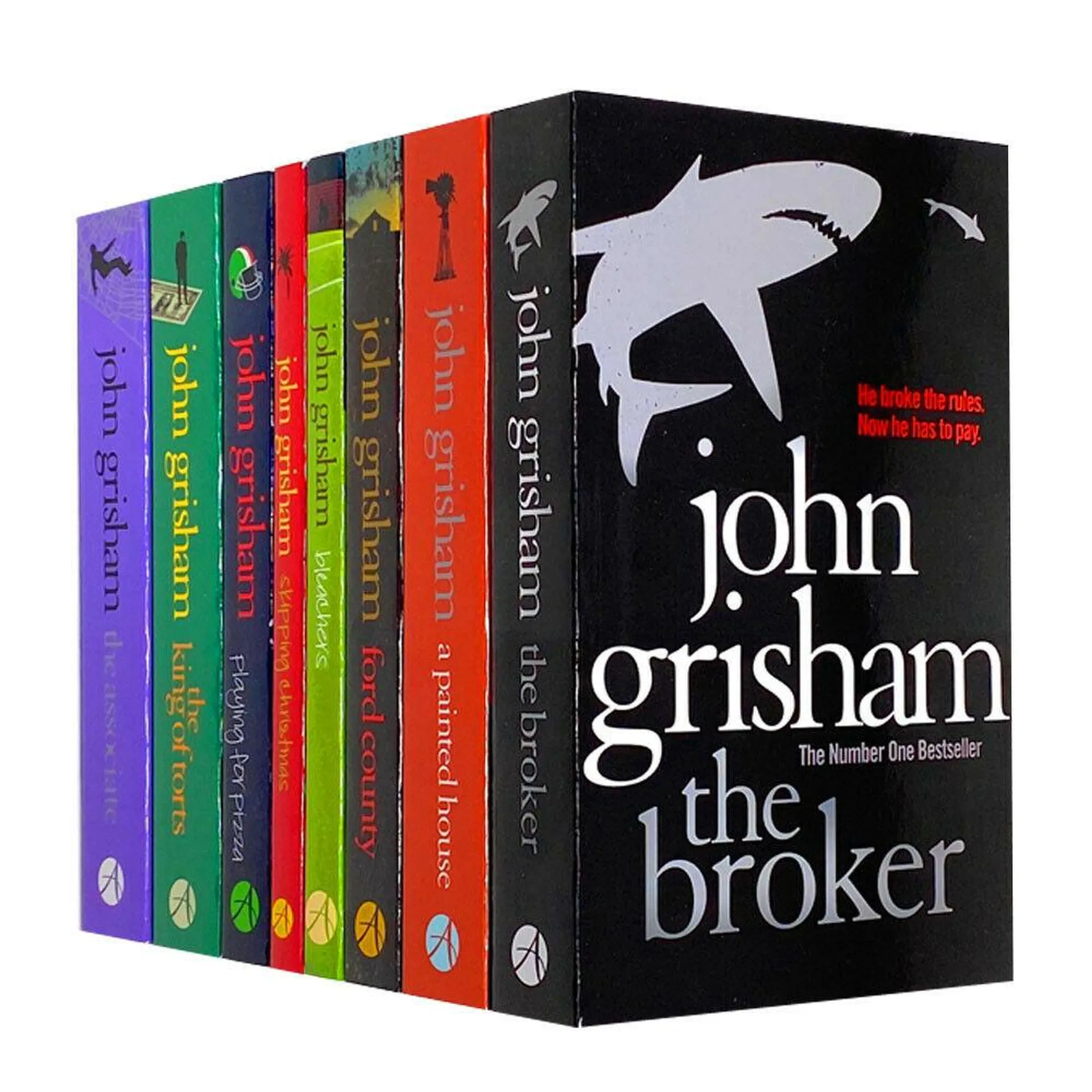 John Grisham Collection 8 Books Set Series 2 Bleachers, Skipping Christmas, Broker, Painted House