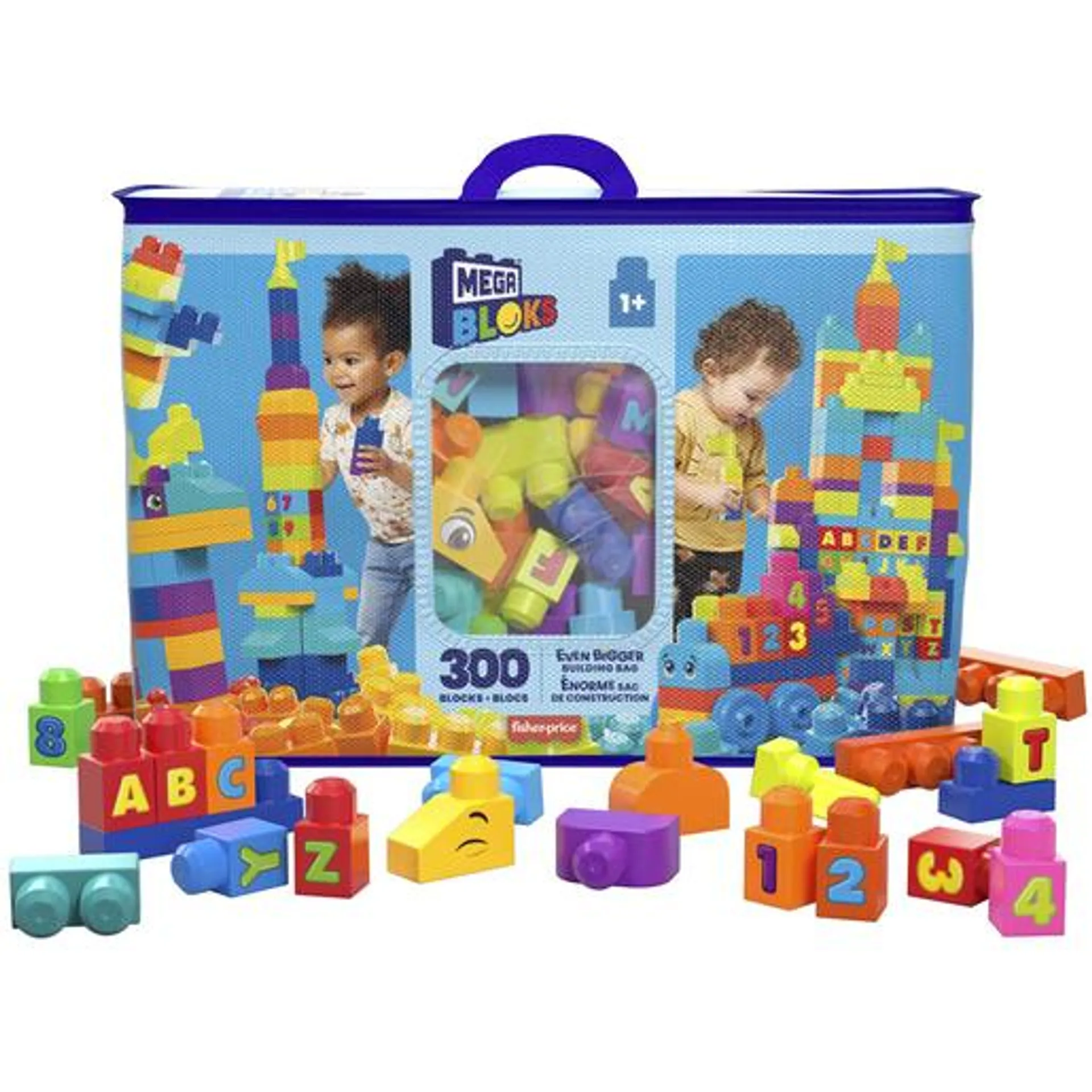 MEGA Bloks Even Bigger Building Bag - 300 Blocks