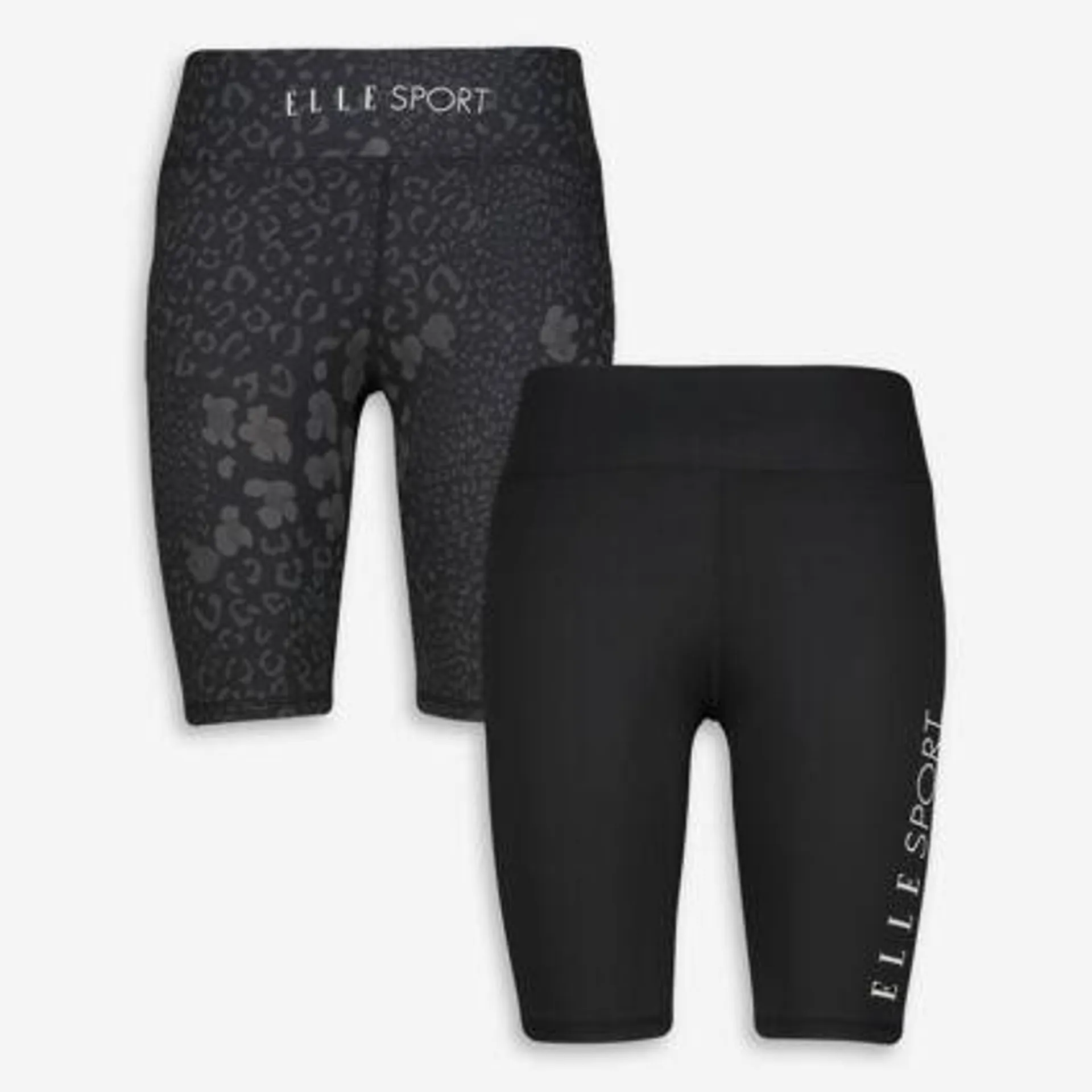 Black Two Pack Cycling Shorts