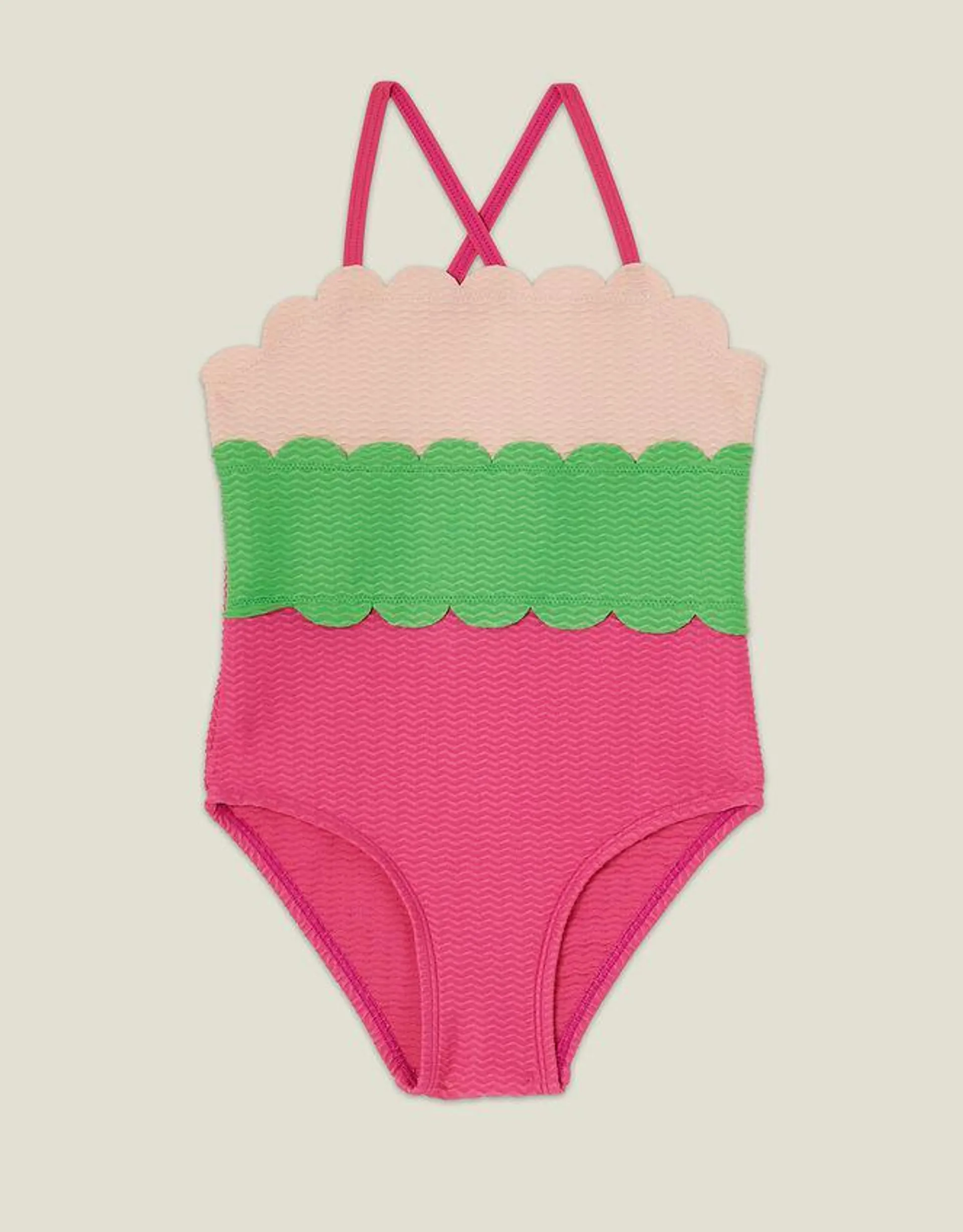 Girls Colourblock Swimsuit