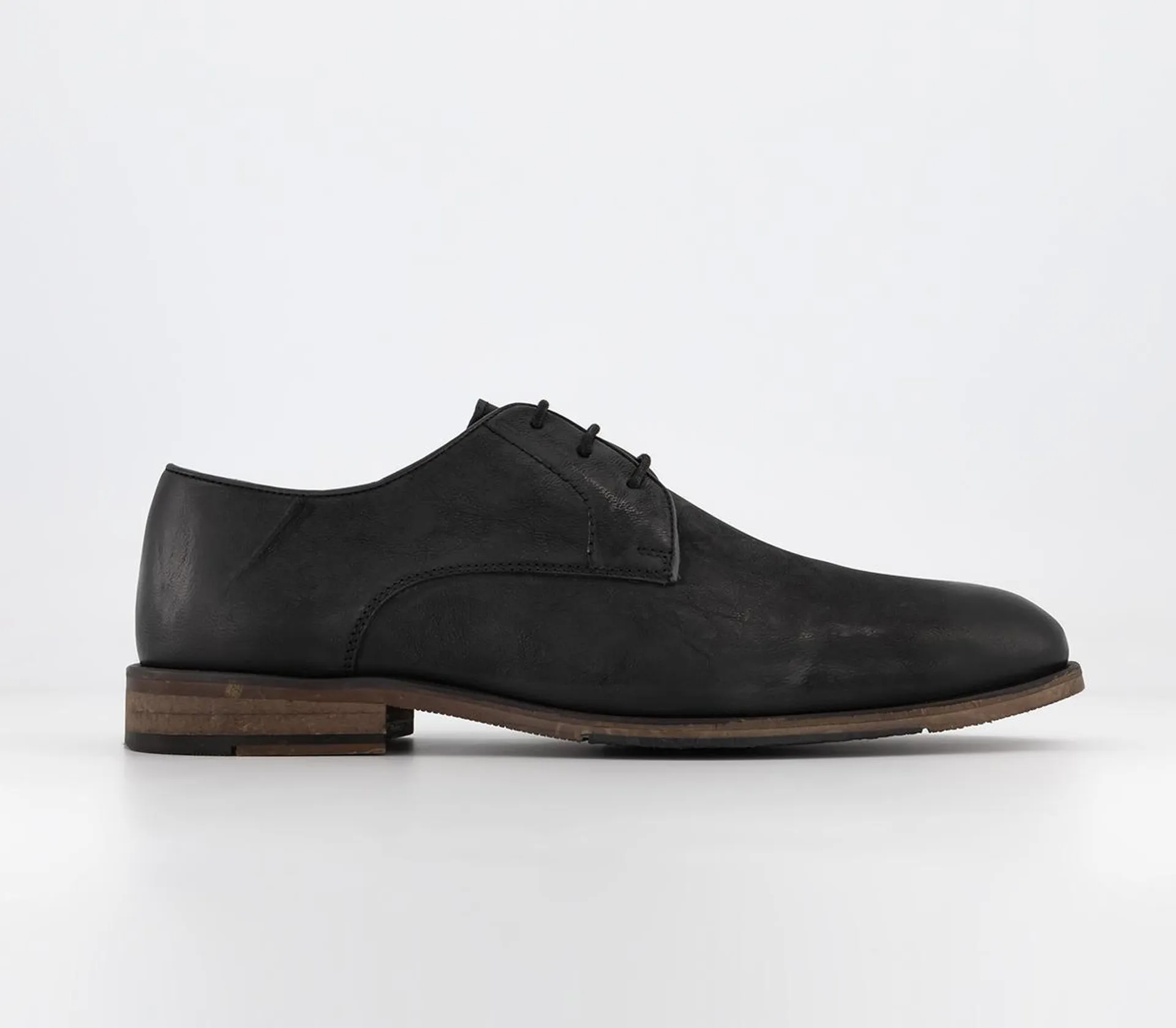 Curtis Washed Leather Derby Shoes