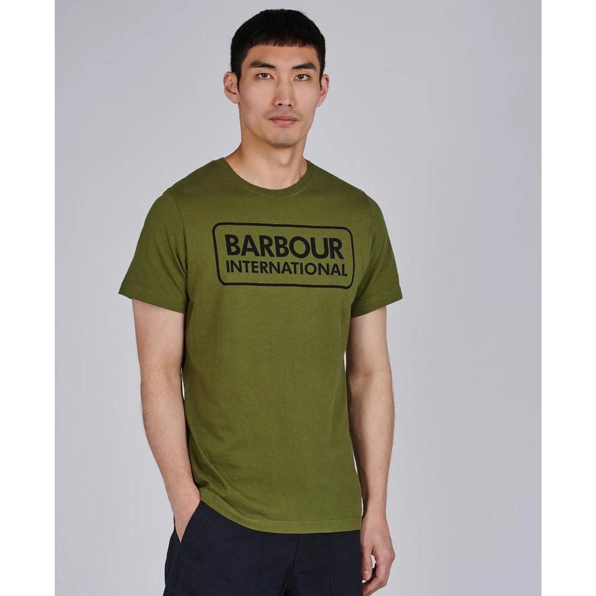 Barbour International Essential Large Logo T-Shirt - Vintage Green