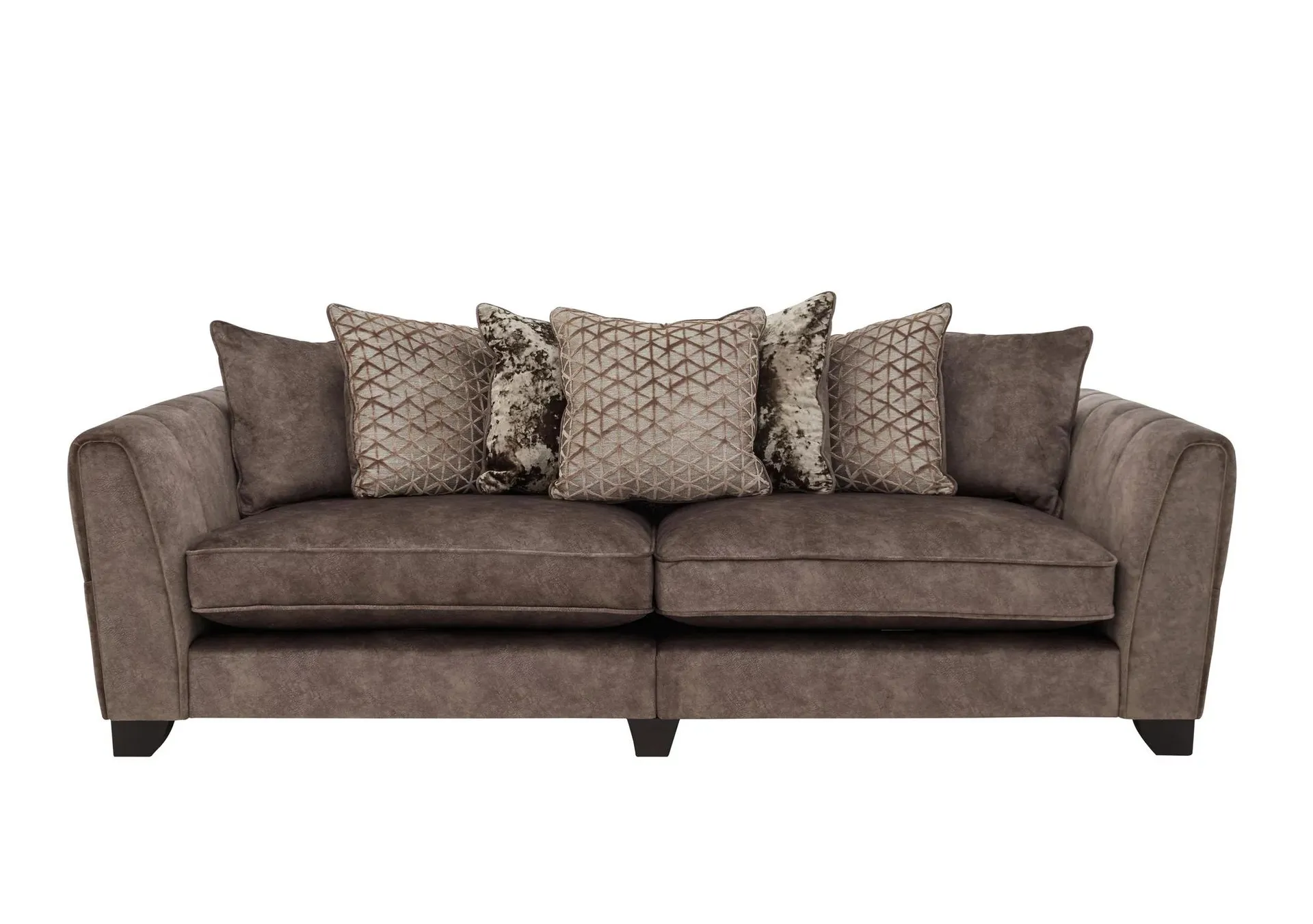 Ariana 4 Seater Fabric Pillow Back Sofa