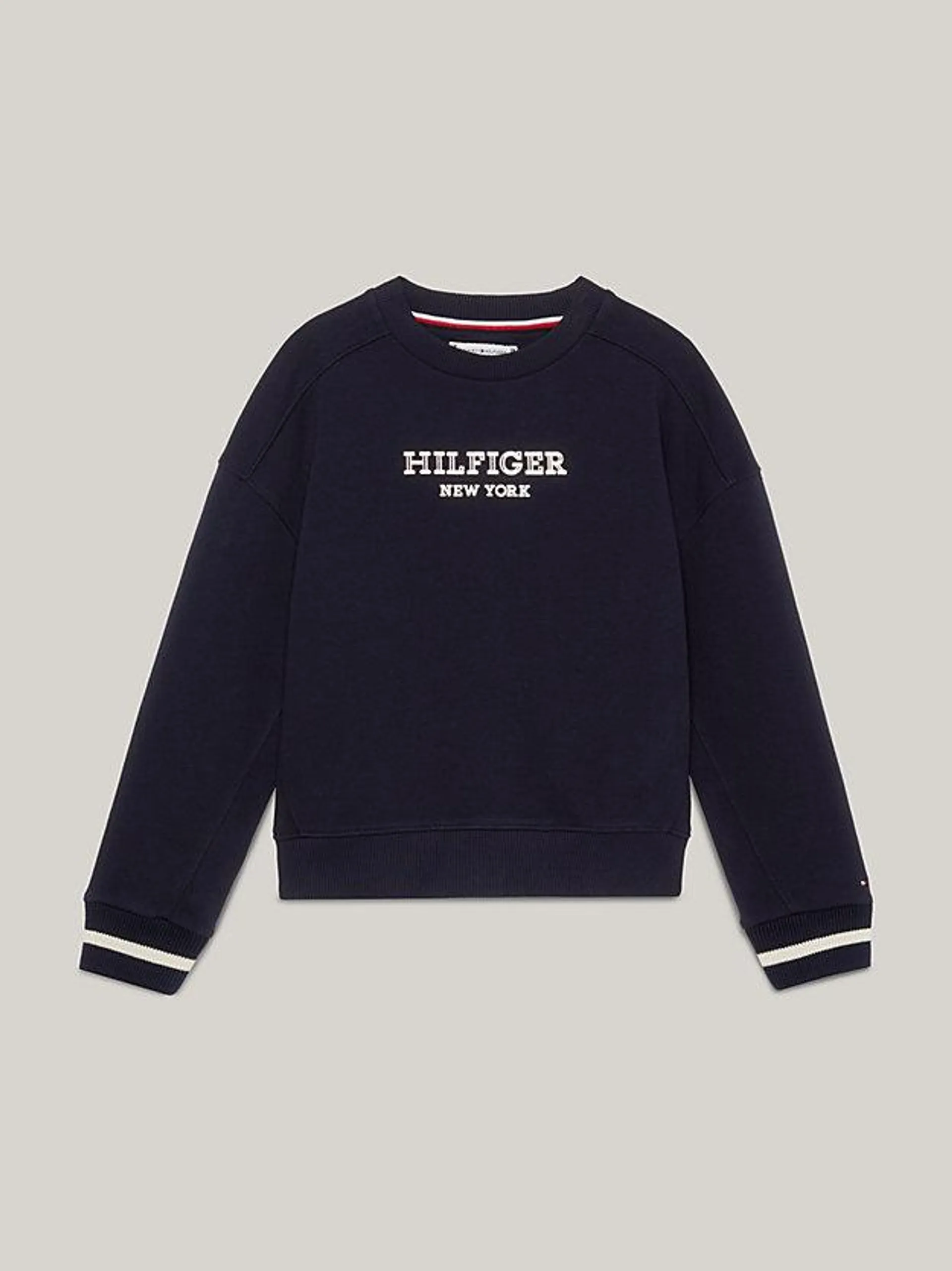 Hilfiger Monotype Metallic Logo Relaxed Sweatshirt