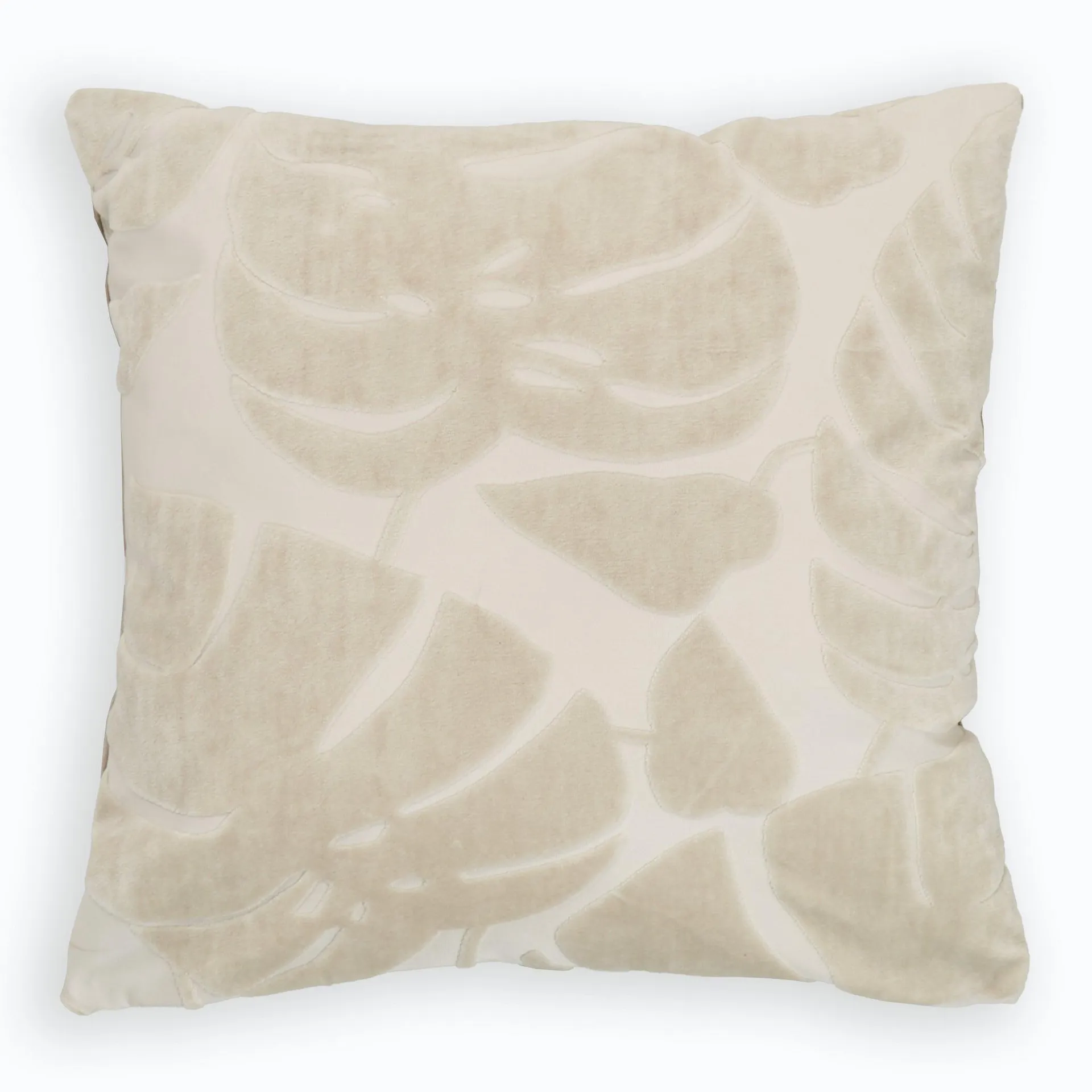 Velvet Cheese Plant Cushion 50cm