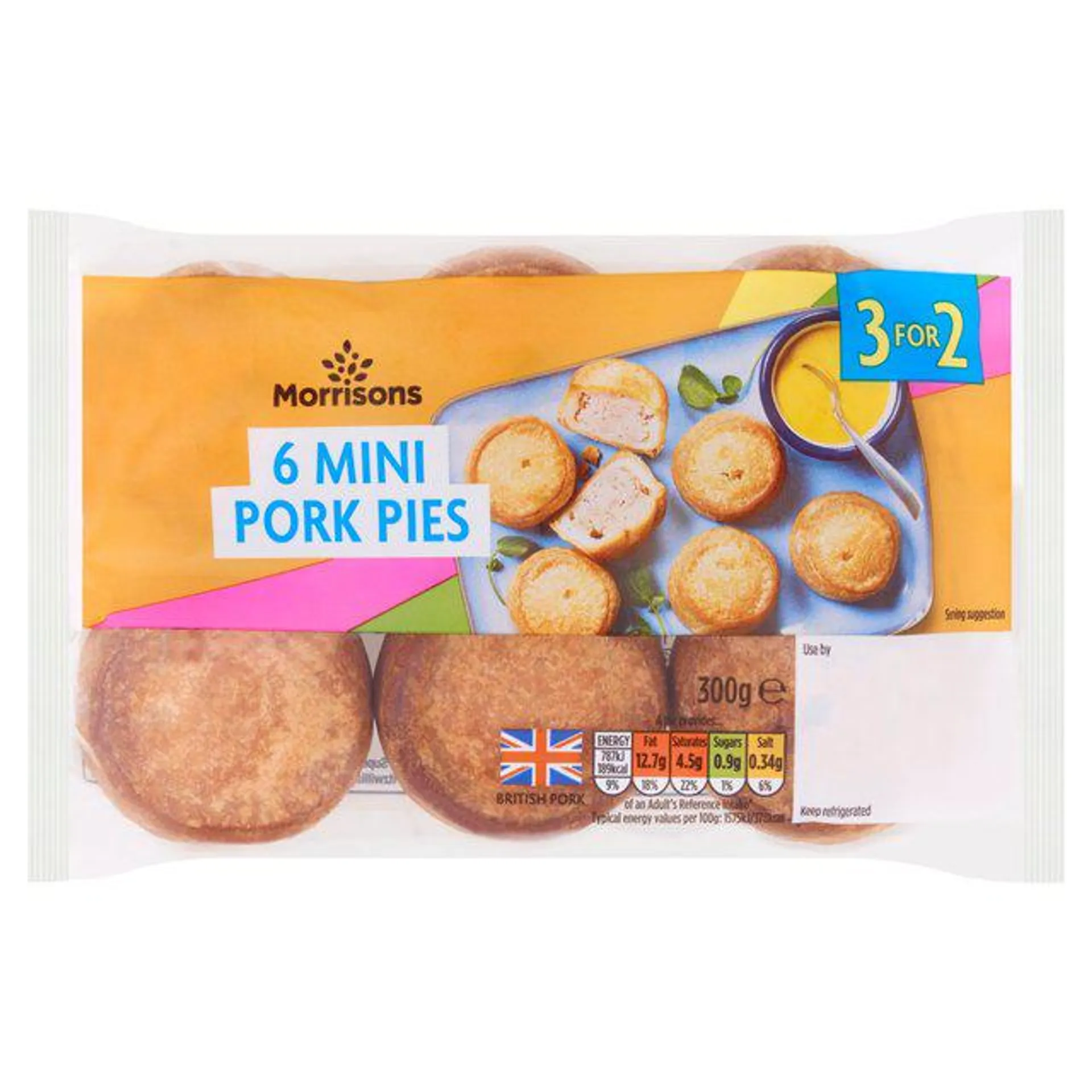 Morrisons Mini Pork Pies 6 per pack