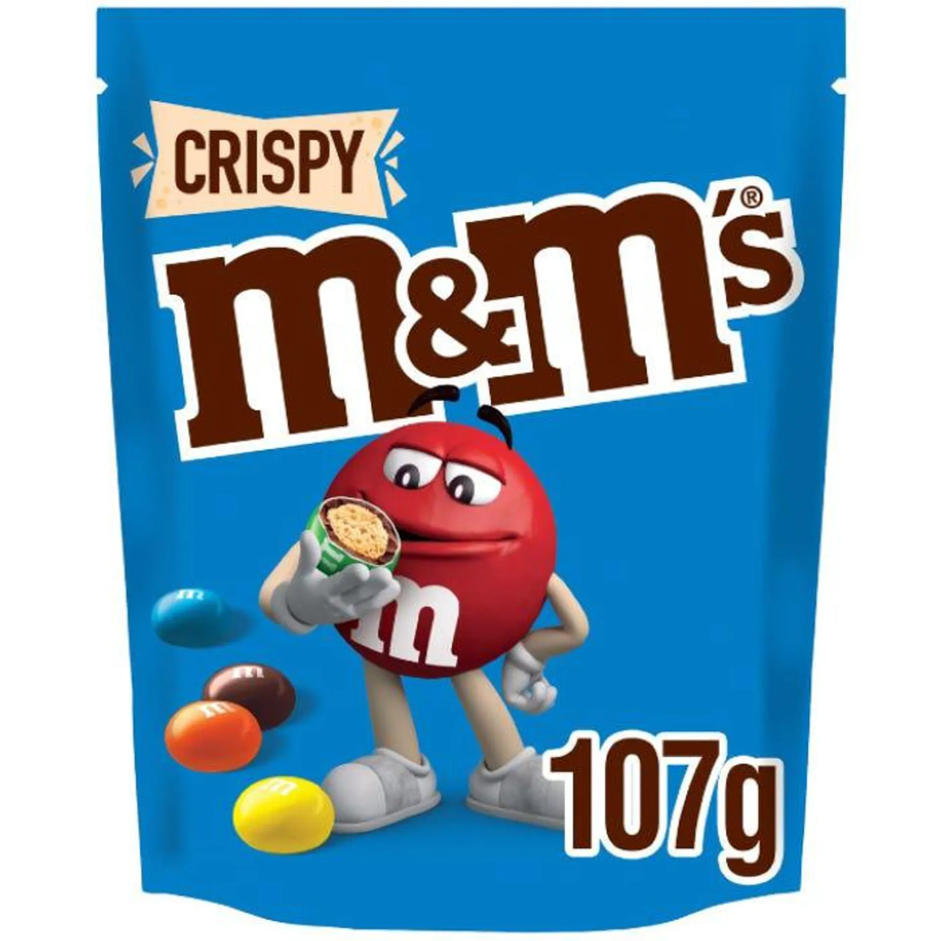 M&M's Crispy Milk Chocolate Bites Pouch Bag 107g