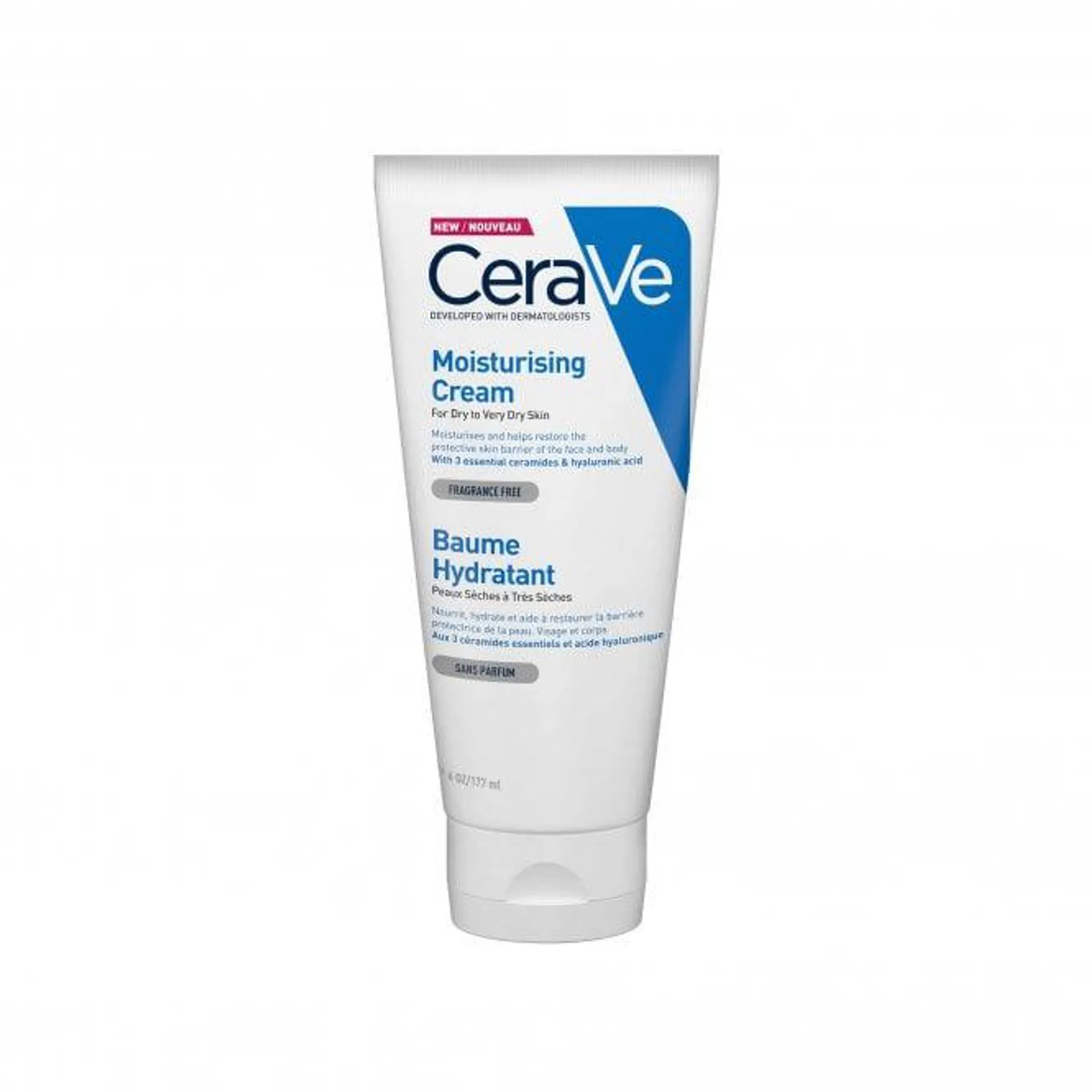 CeraVe Moisturising Dry to Very Dry Skin Cream 177ml Tube