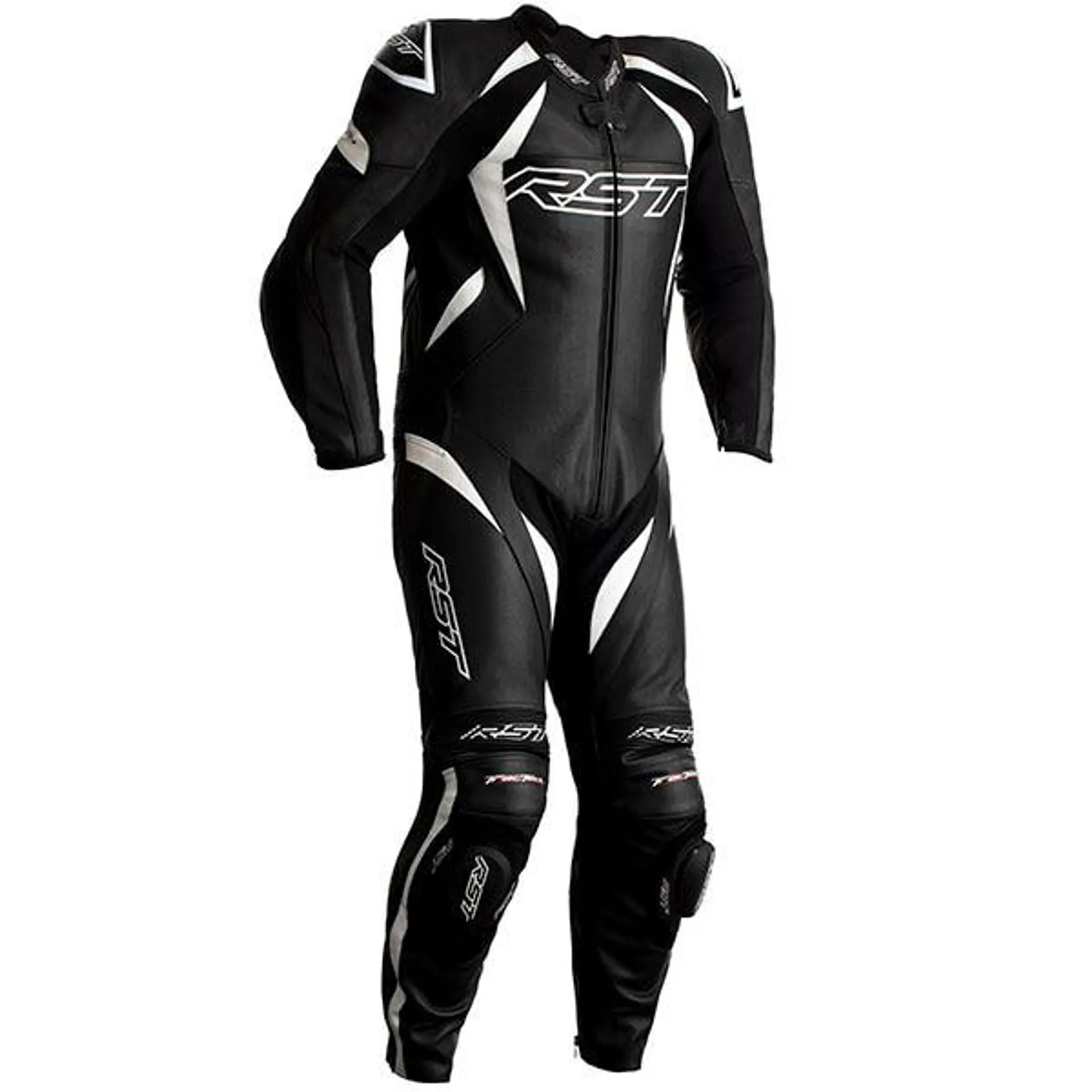 RST Tractech Evo 4 CE One Piece Leather Suit - Black / White