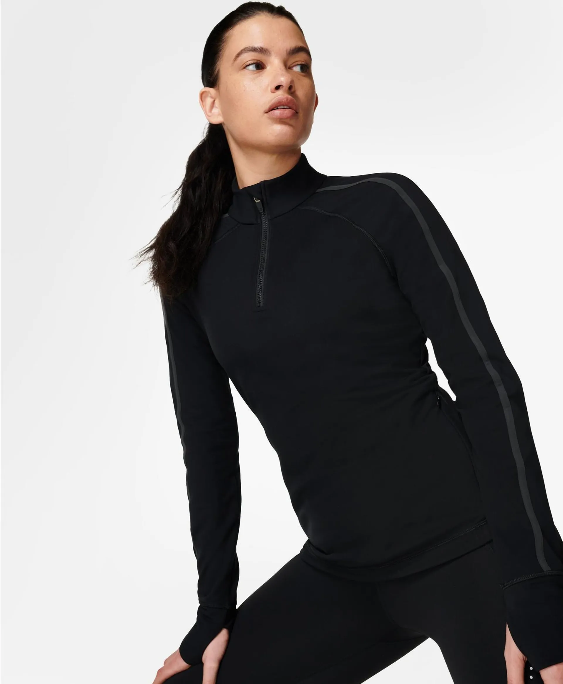 Thermodynamic Reflective Half Zip Running Top