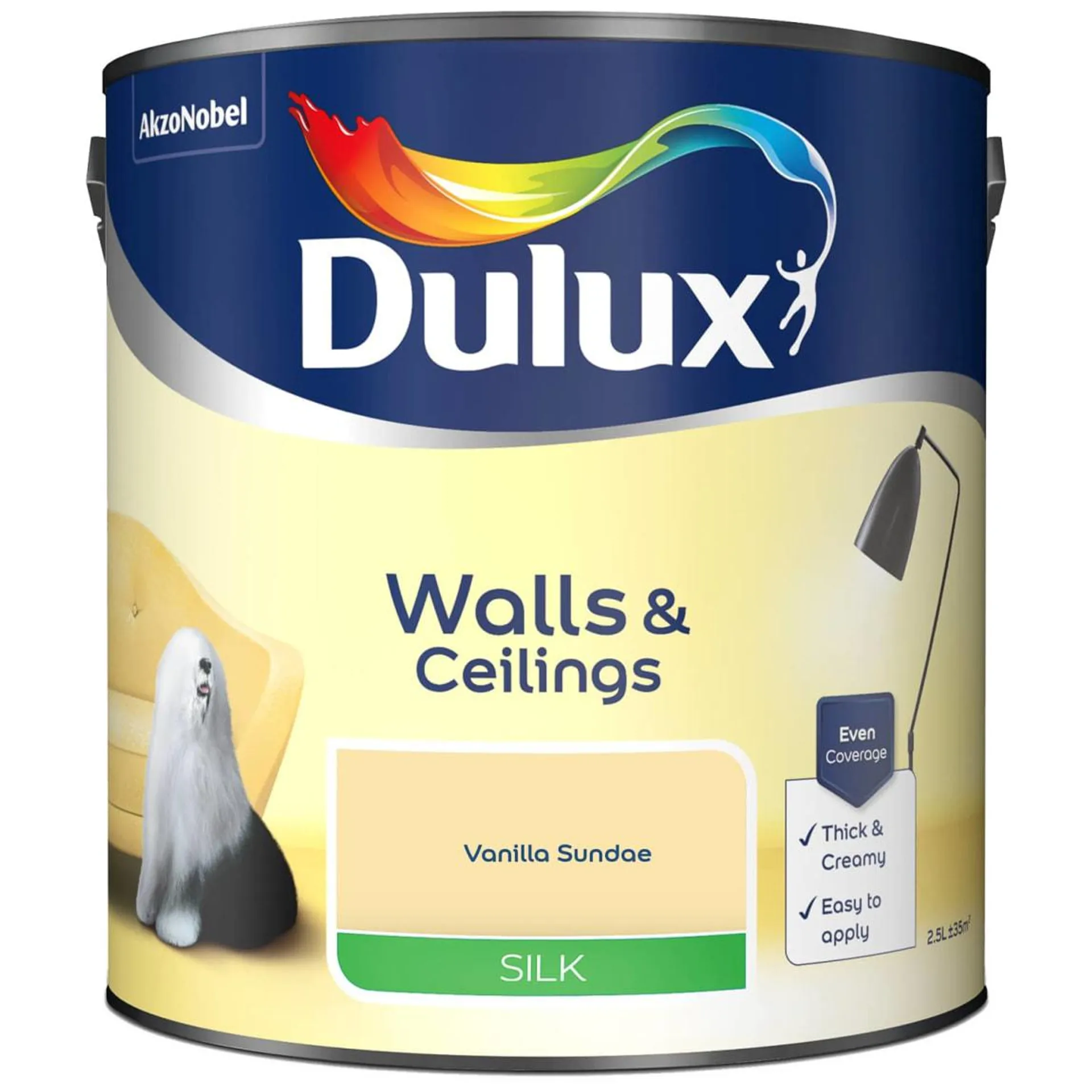 Dulux Silk Paint 2.5L - Vanilla Sundae