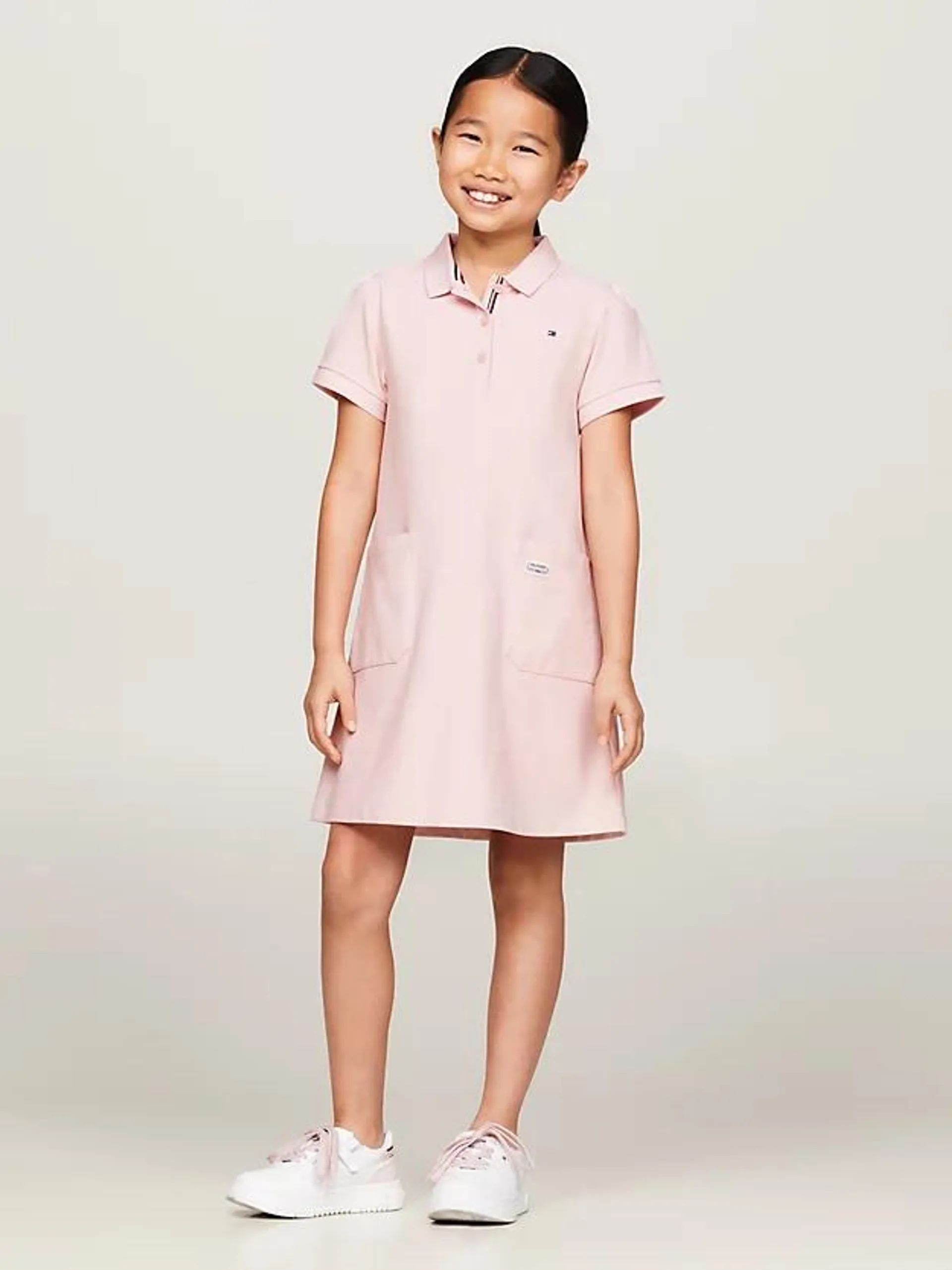 Archive Track Logo Short Sleeve Polo Dress