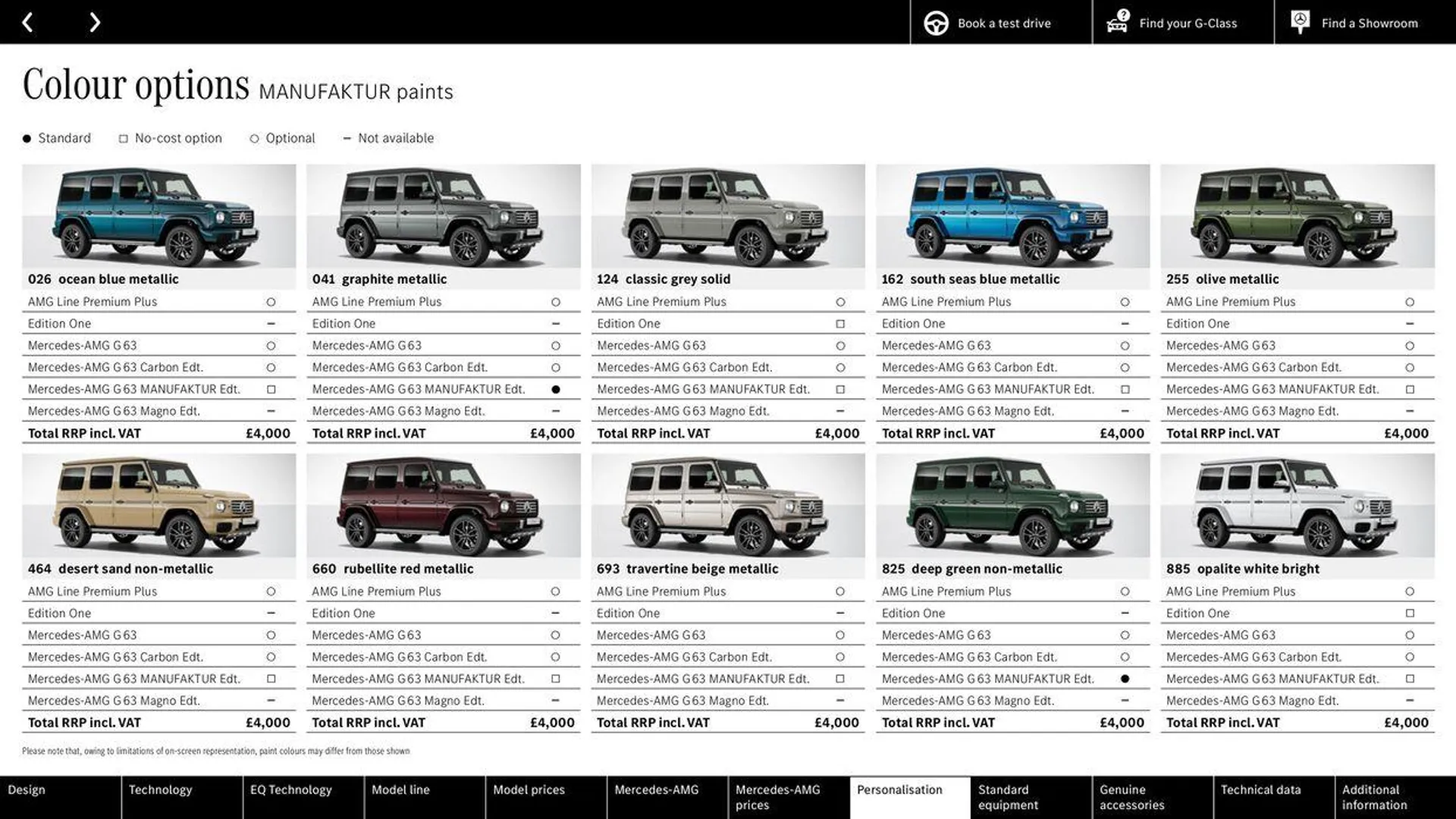 Mercedes Benz New G-Class from 11 June to 31 January 2025 - Catalogue Page 73